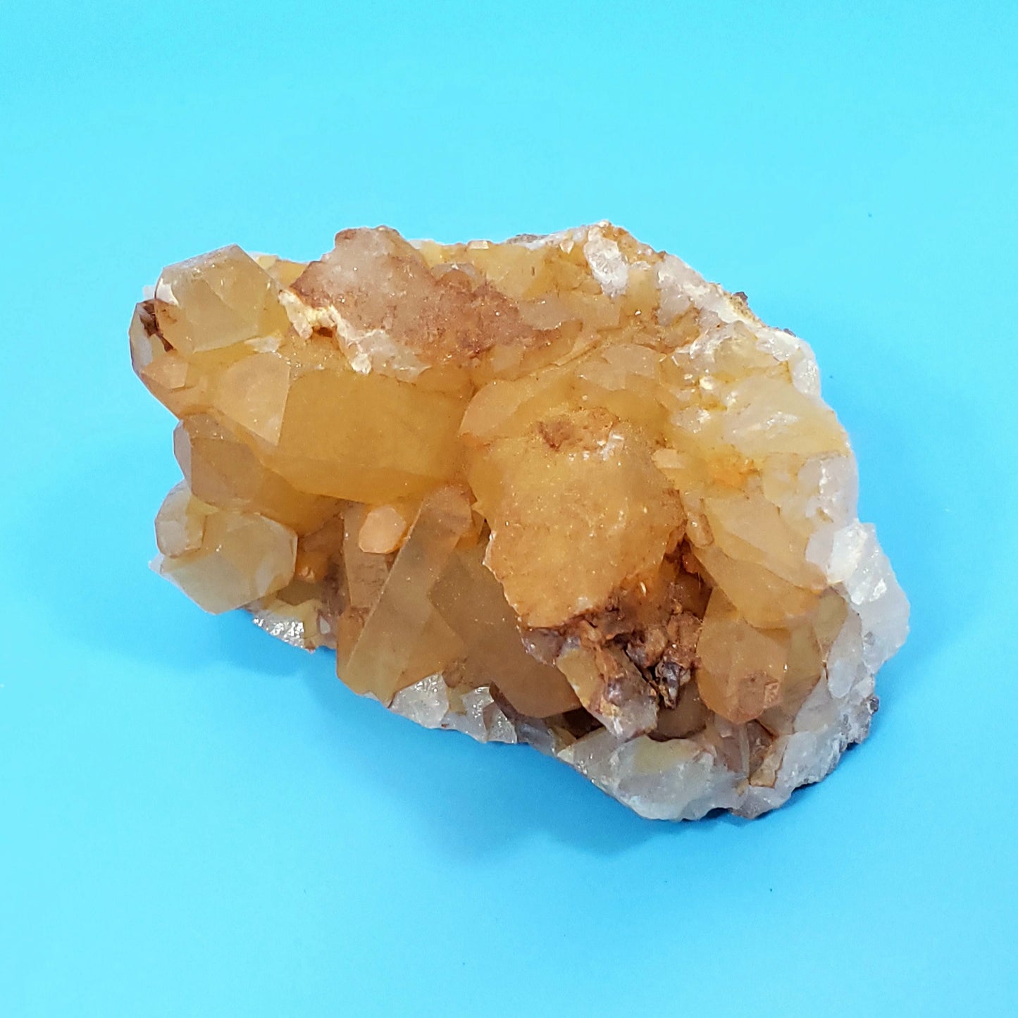 Tangerine Quartz Cluster - 1