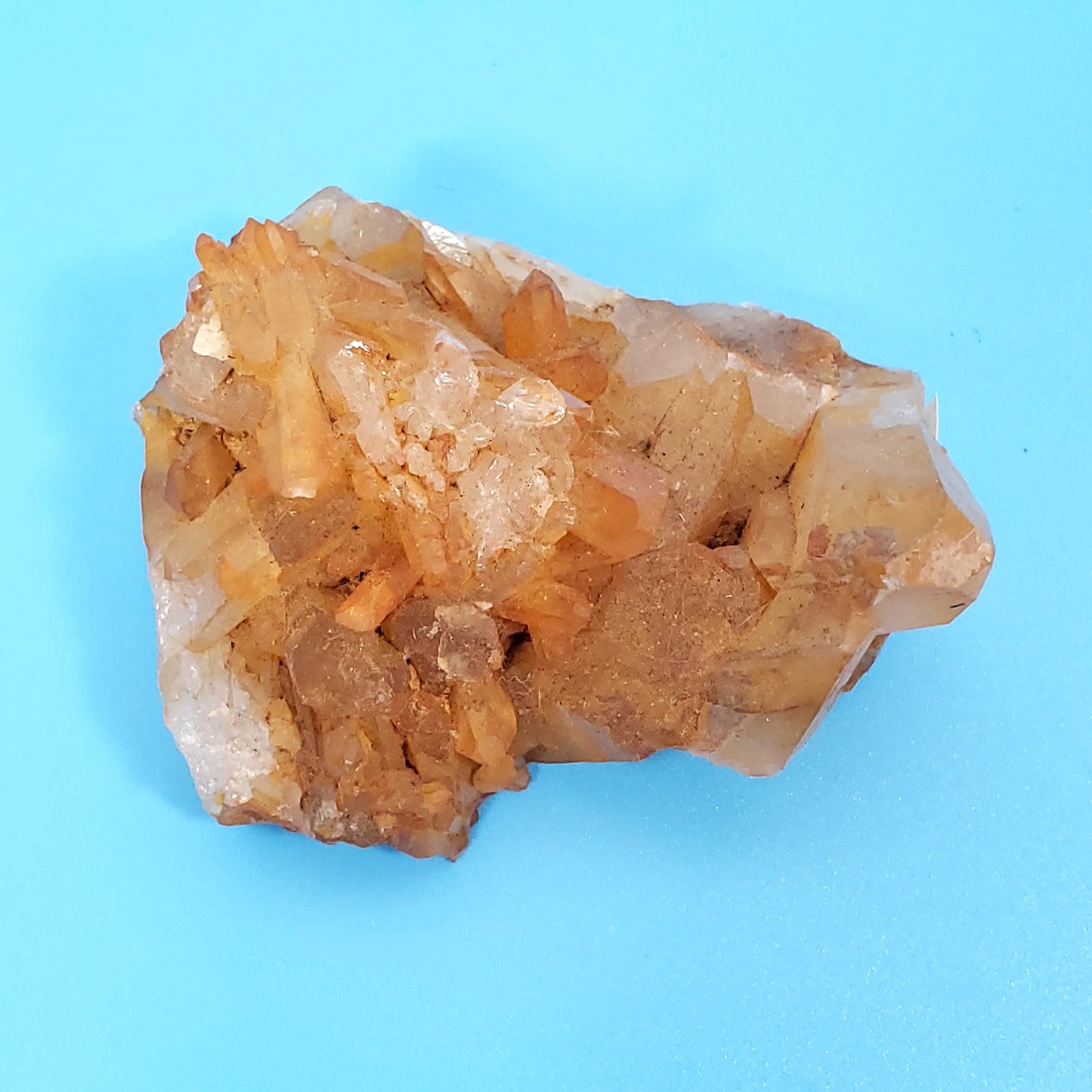 Tangerine Quartz Cluster - 4
