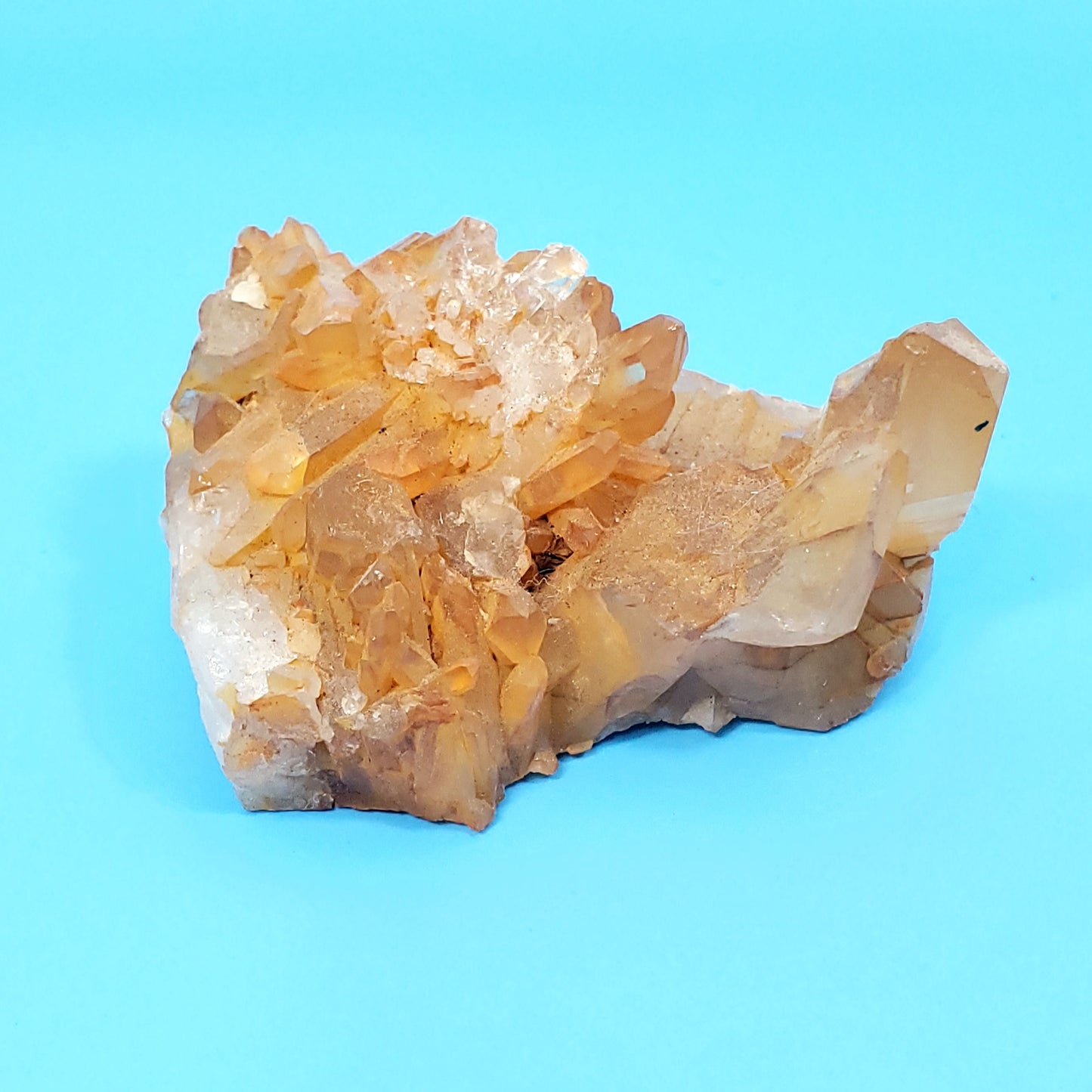 Tangerine Quartz Cluster - 4