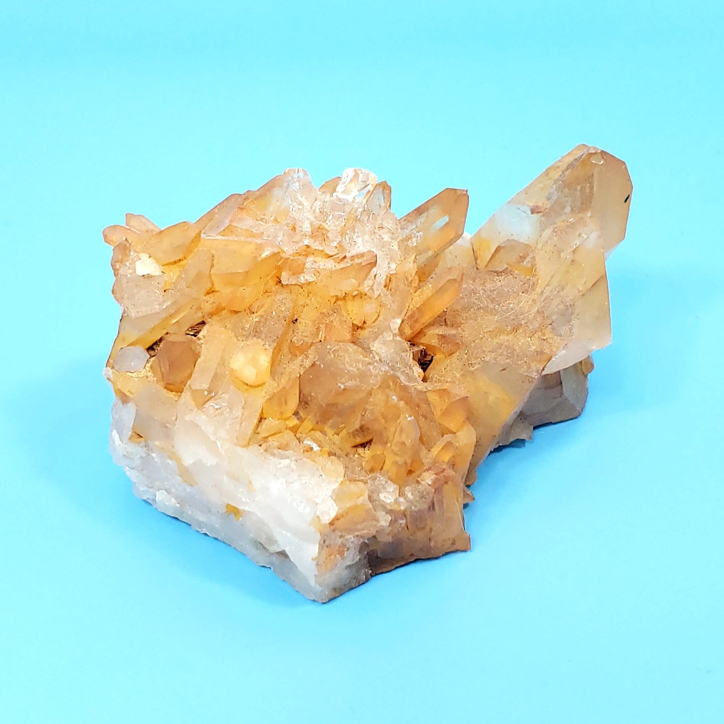 Tangerine Quartz Cluster - 4