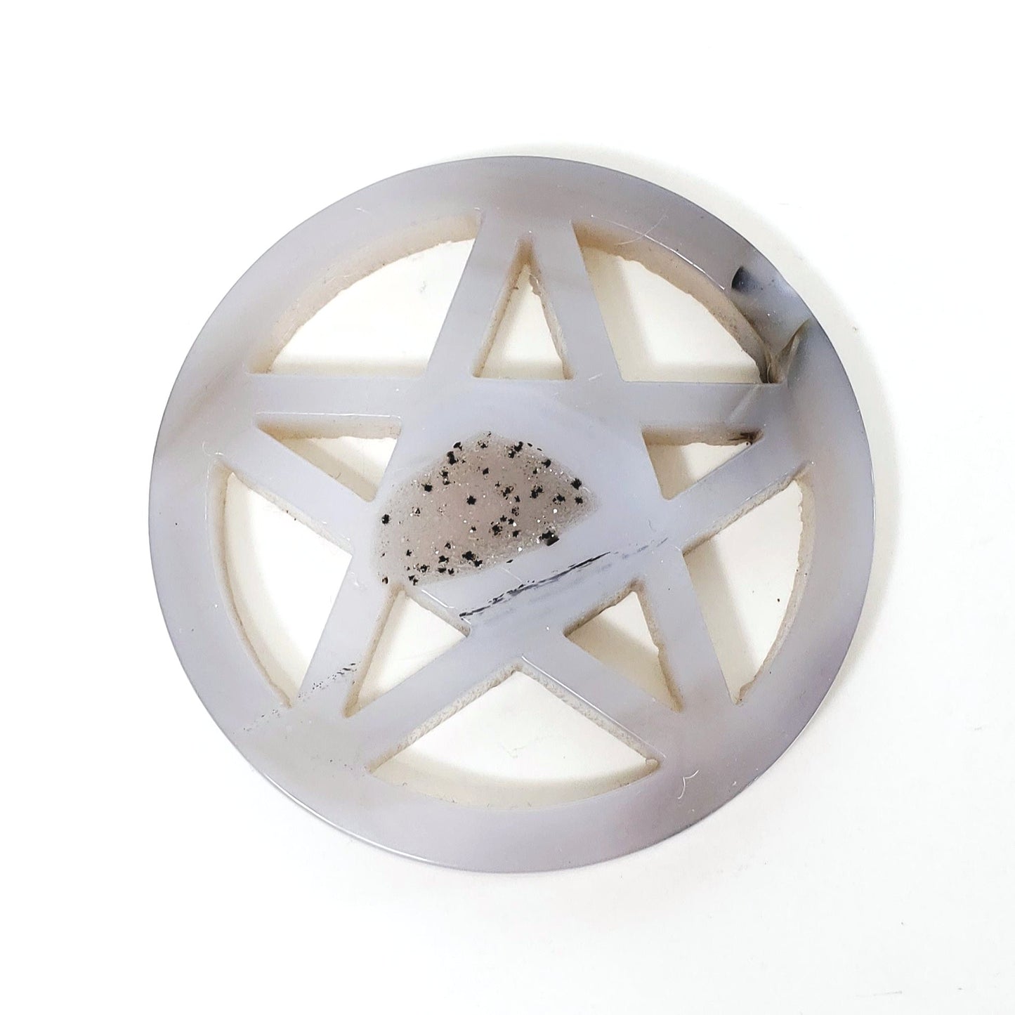 Druzy Agate Pentagram
