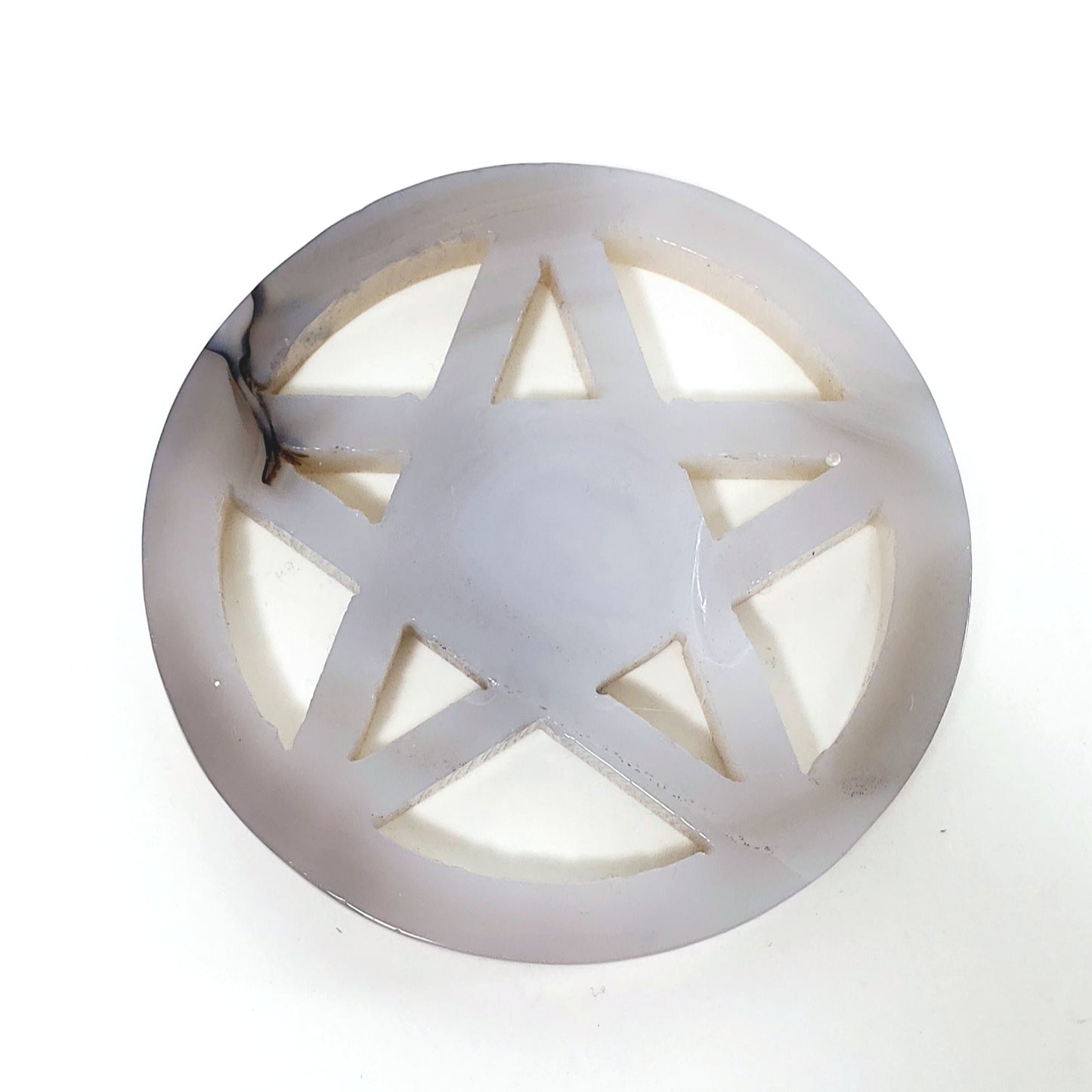 Druzy Agate Pentagram