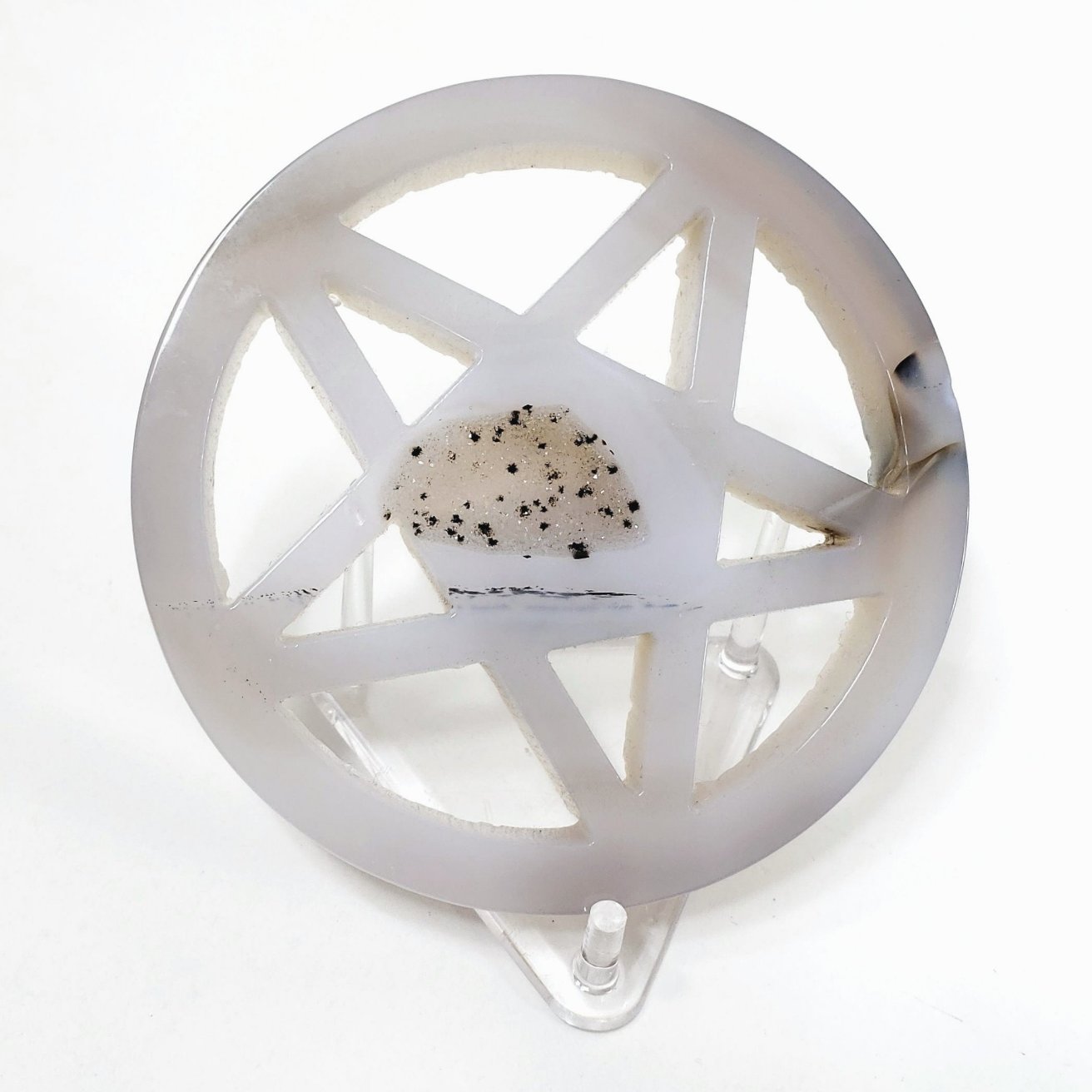 Druzy Agate Pentagram