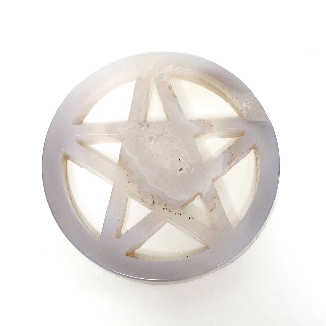 Druzy Agate Pentagram
