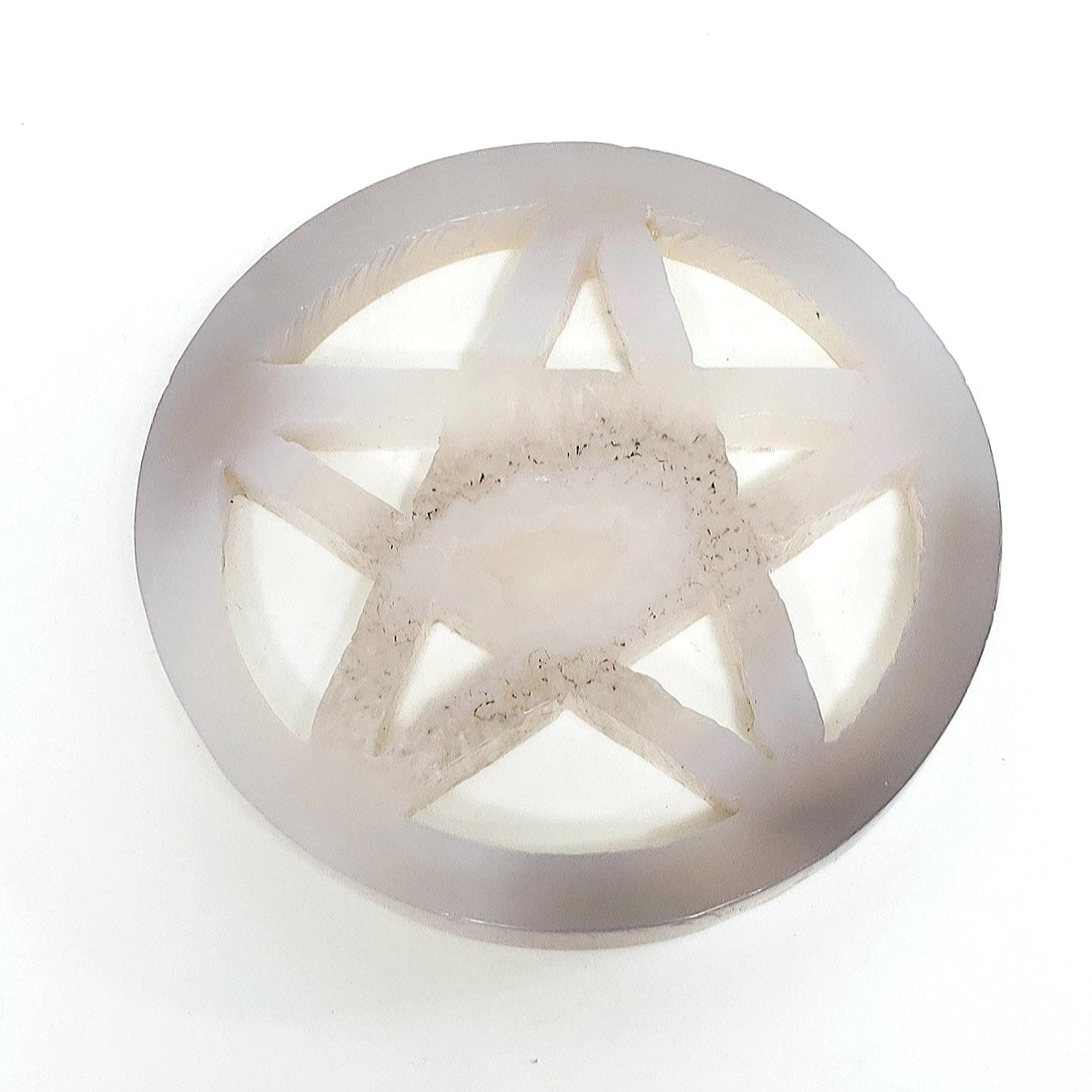 Druzy Agate Pentagram