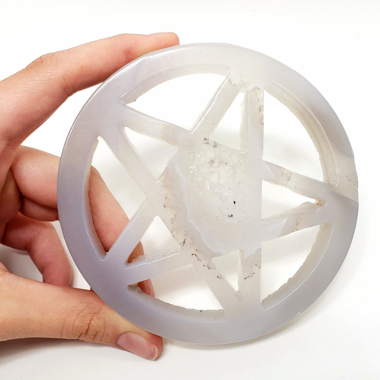 Druzy Agate Pentagram