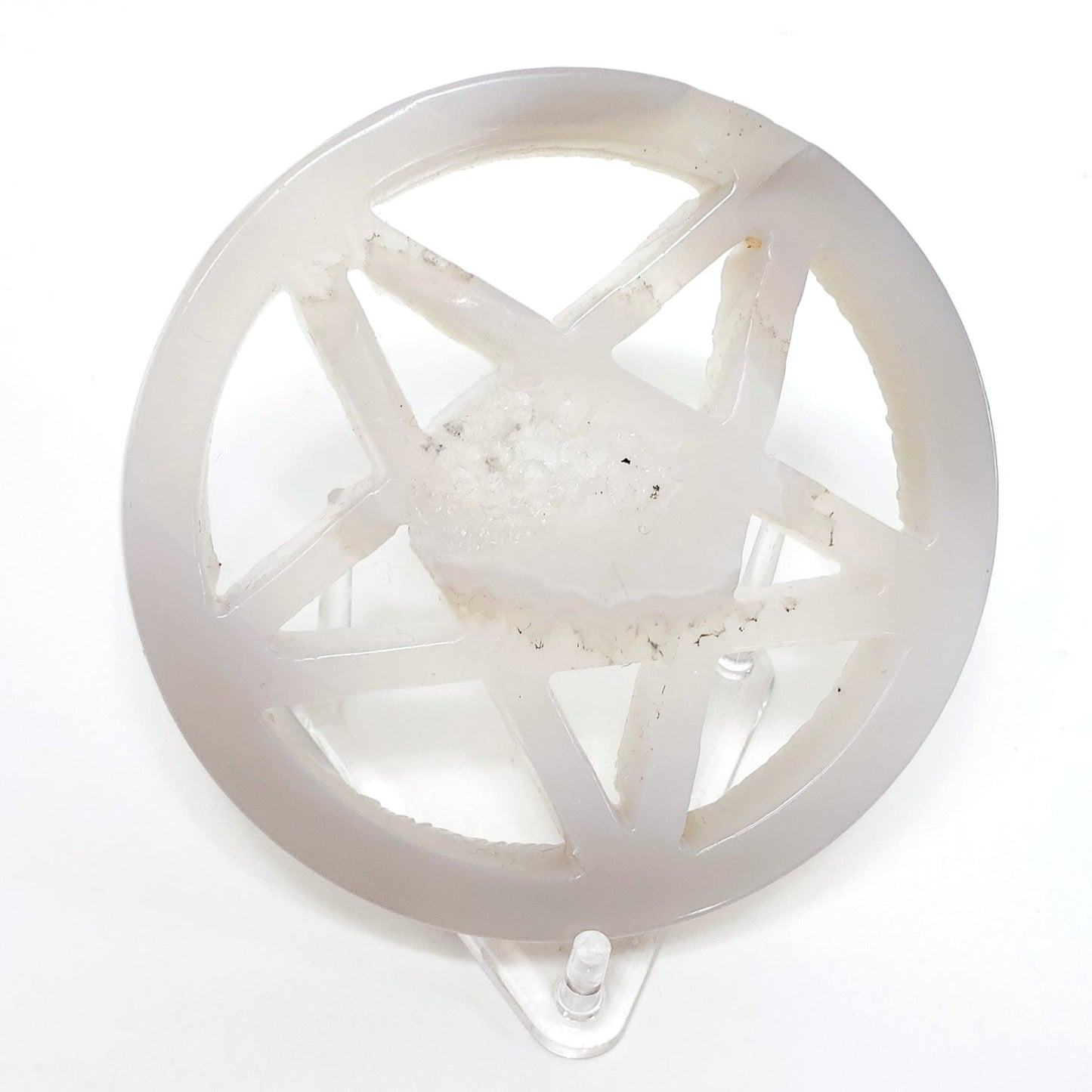 Druzy Agate Pentagram