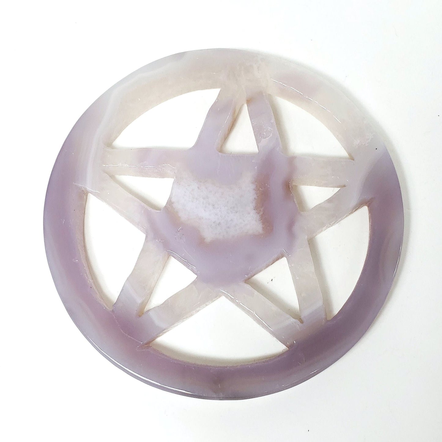 Druzy Agate Pentagram