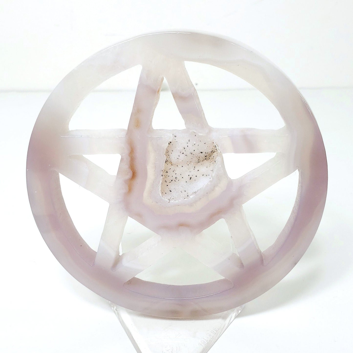 Druzy Agate Pentagram