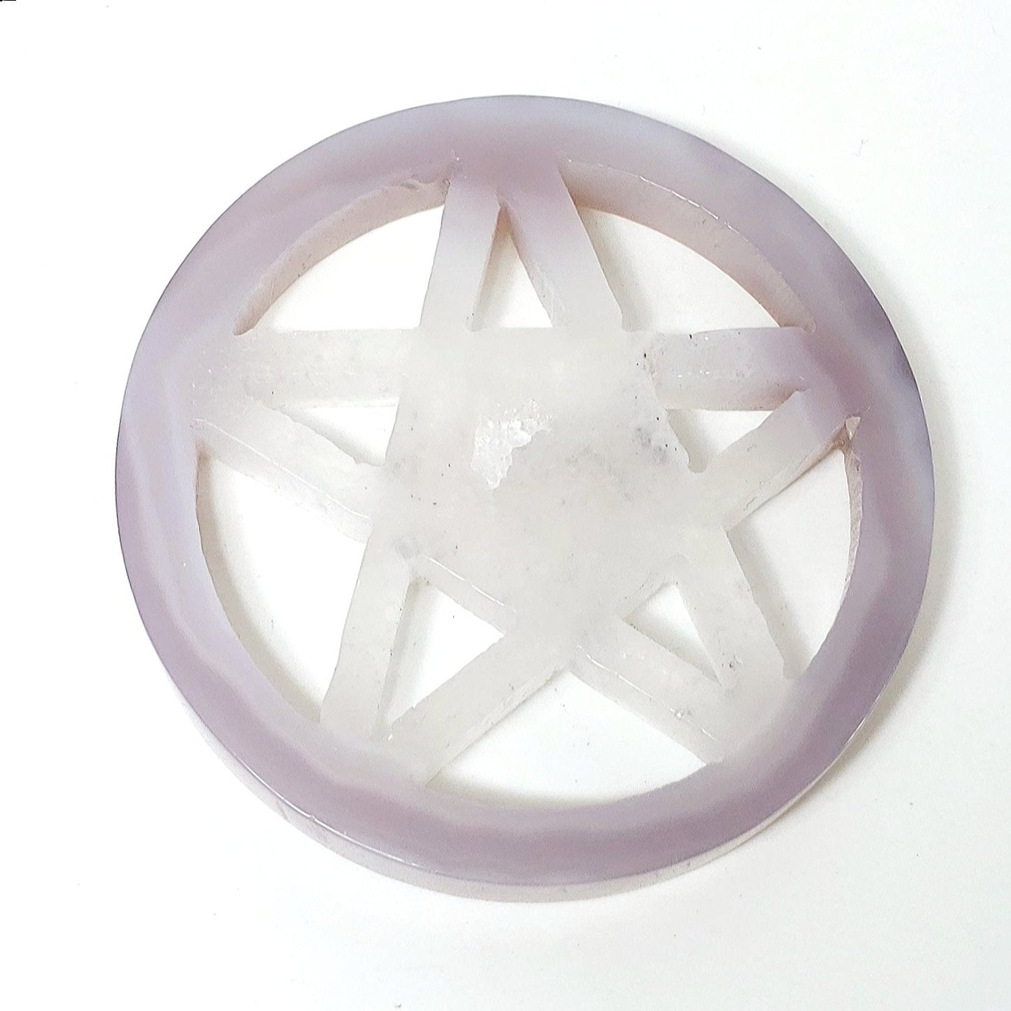Druzy Agate Pentagram