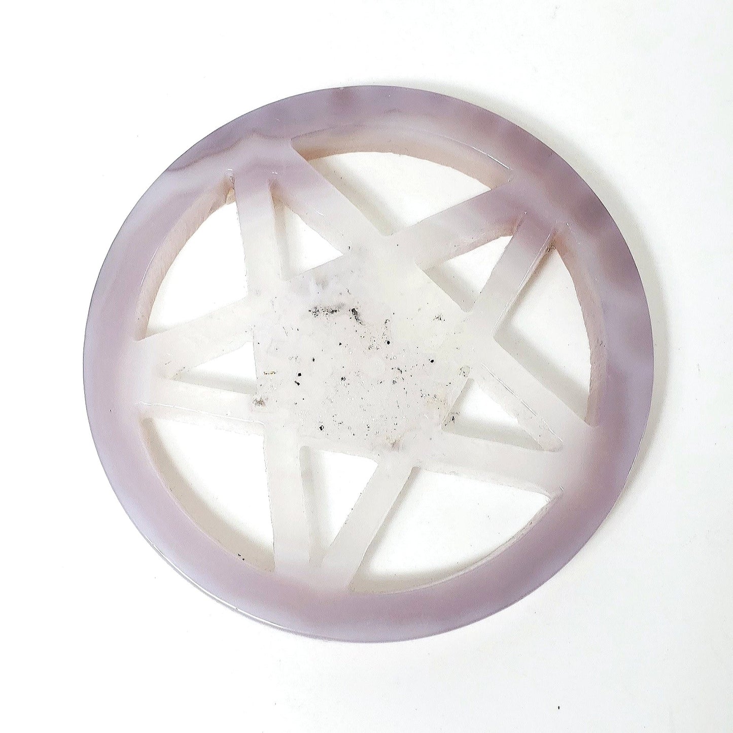 Druzy Agate Pentagram