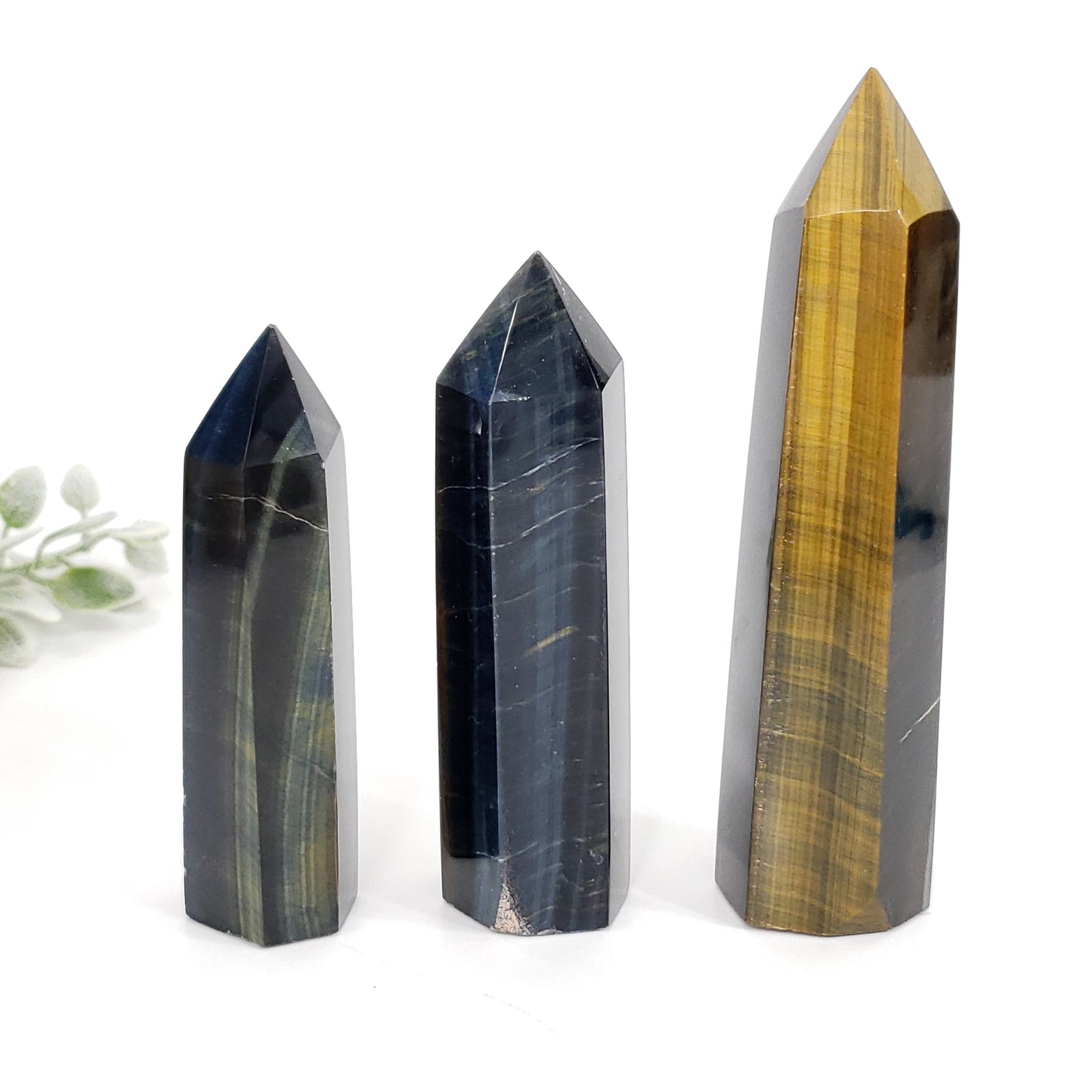 Blue Tiger Eye Point – Focus, Protection & Inner Strength
