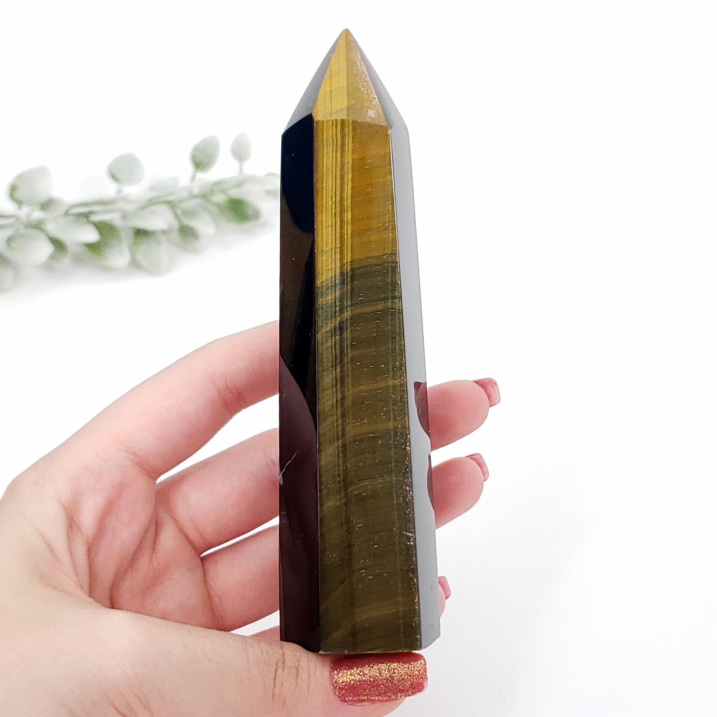 Blue Tiger Eye Point – Focus, Protection & Inner Strength