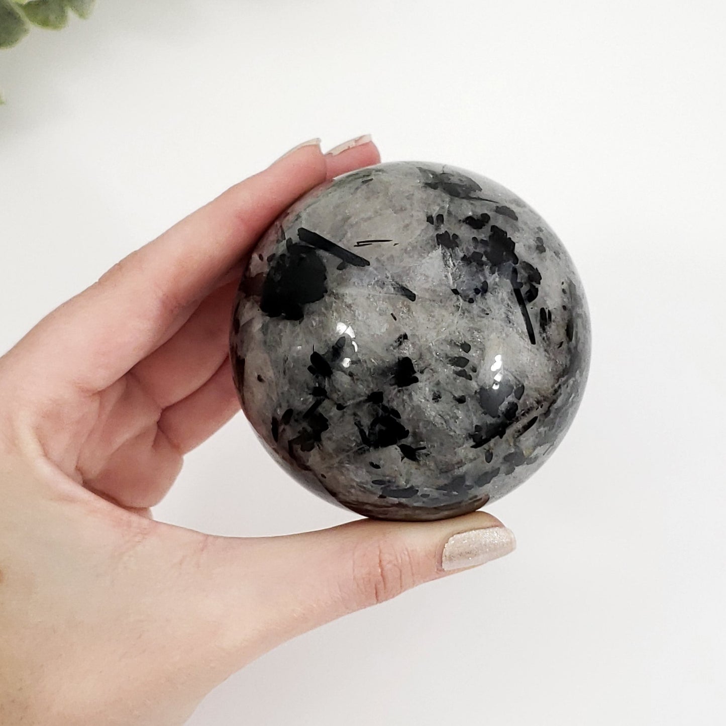 Black Tourmaline in Quartz Sphere (70 mm)