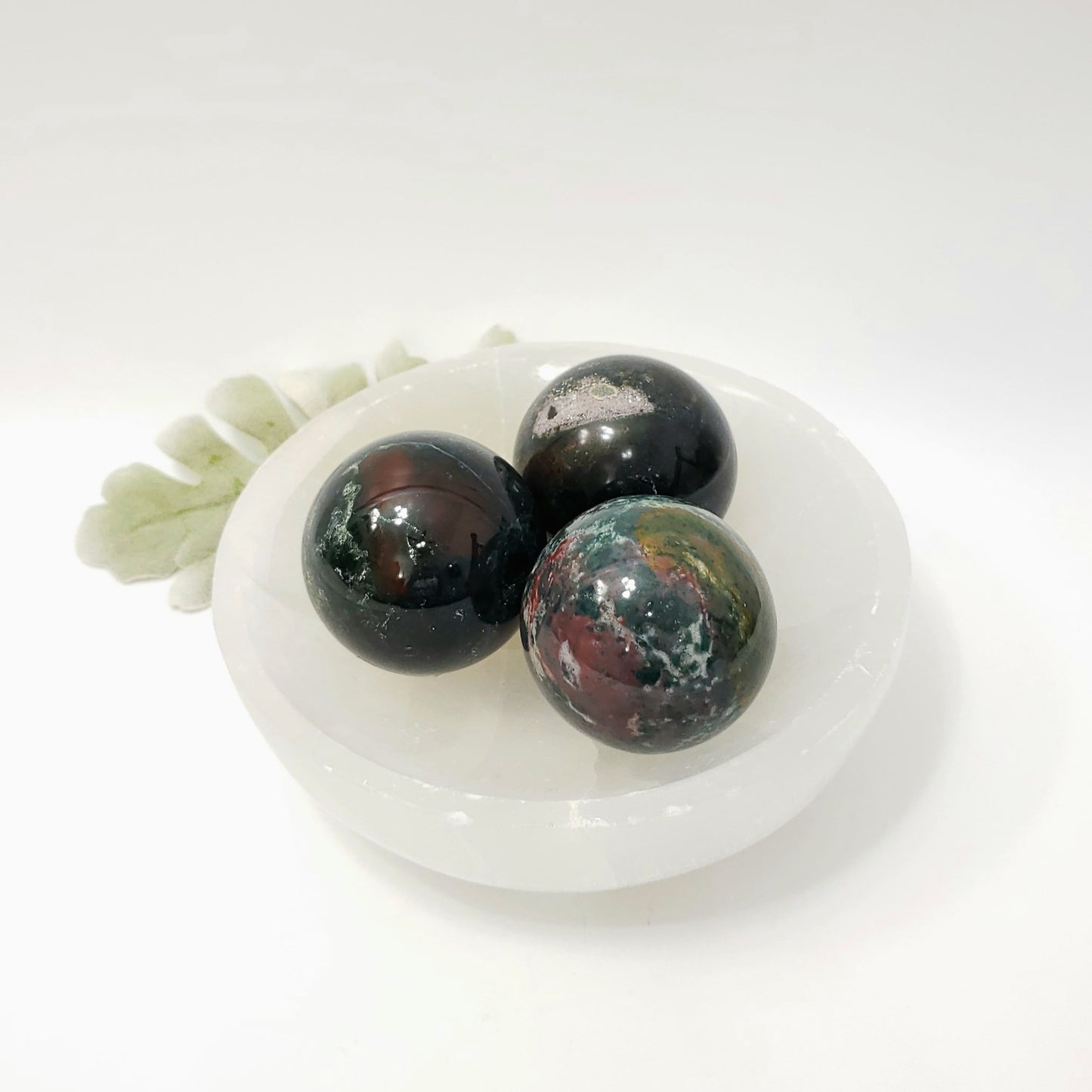 African Bloodstone Sphere – Strength, Grounding & Energetic Renewal