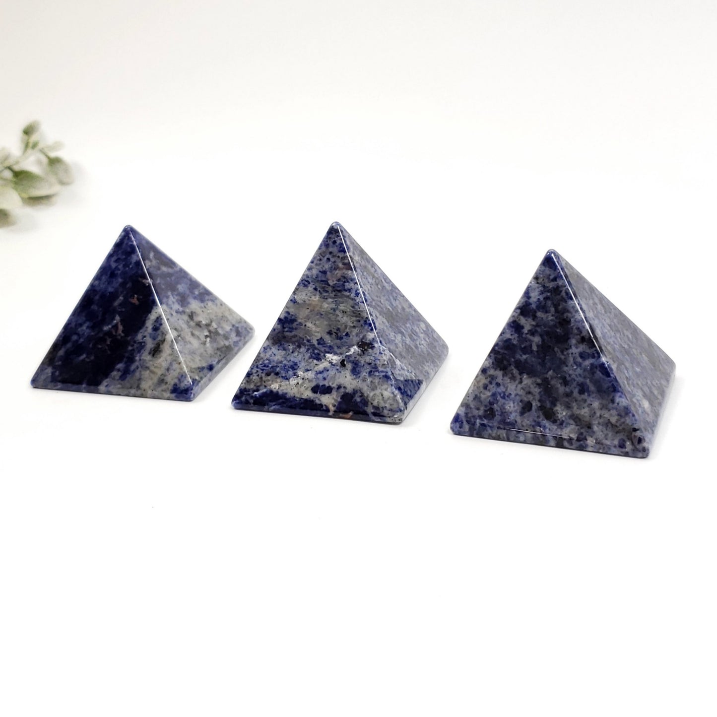 Sodalite Crystal Pyramid