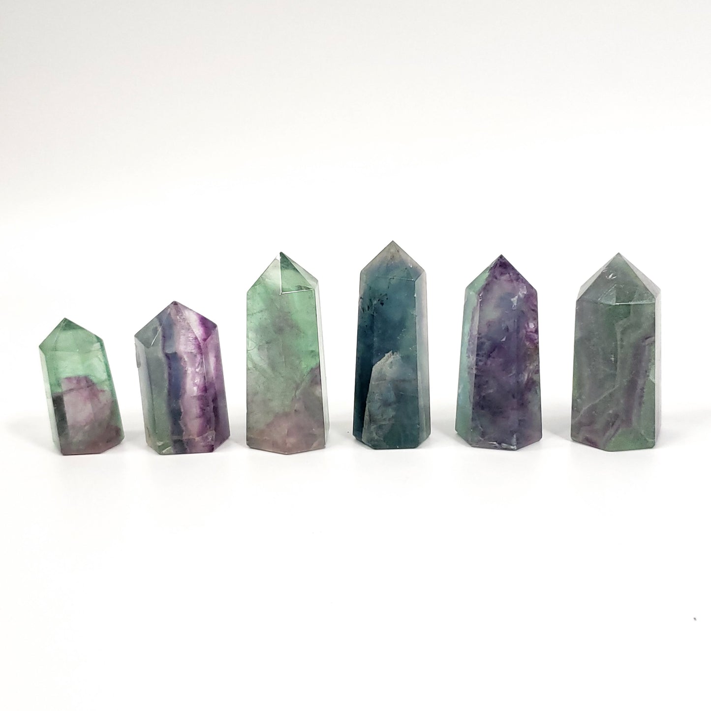 Rainbow Fluorite Points – Clarity, Calm & Energy Alignment