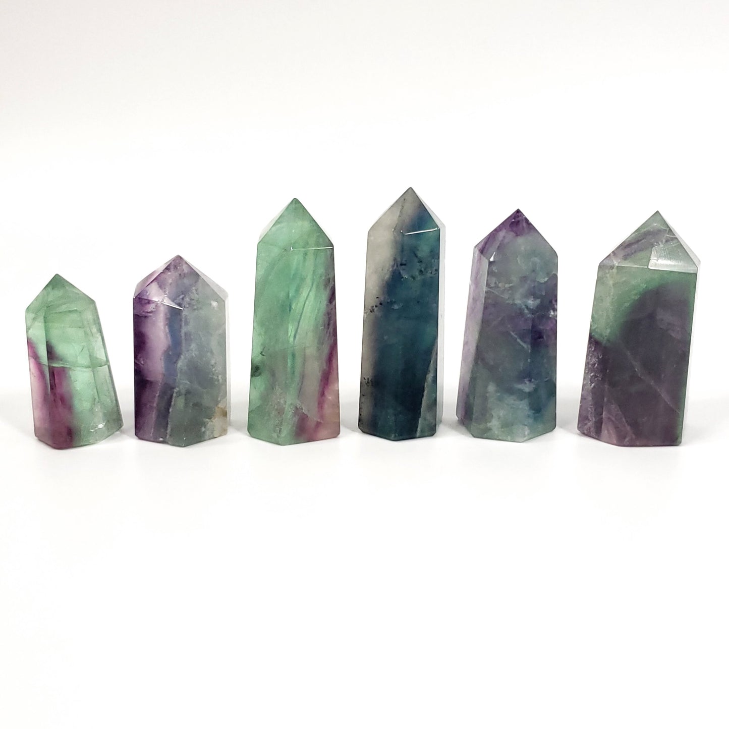 Rainbow Fluorite Points – Clarity, Calm & Energy Alignment