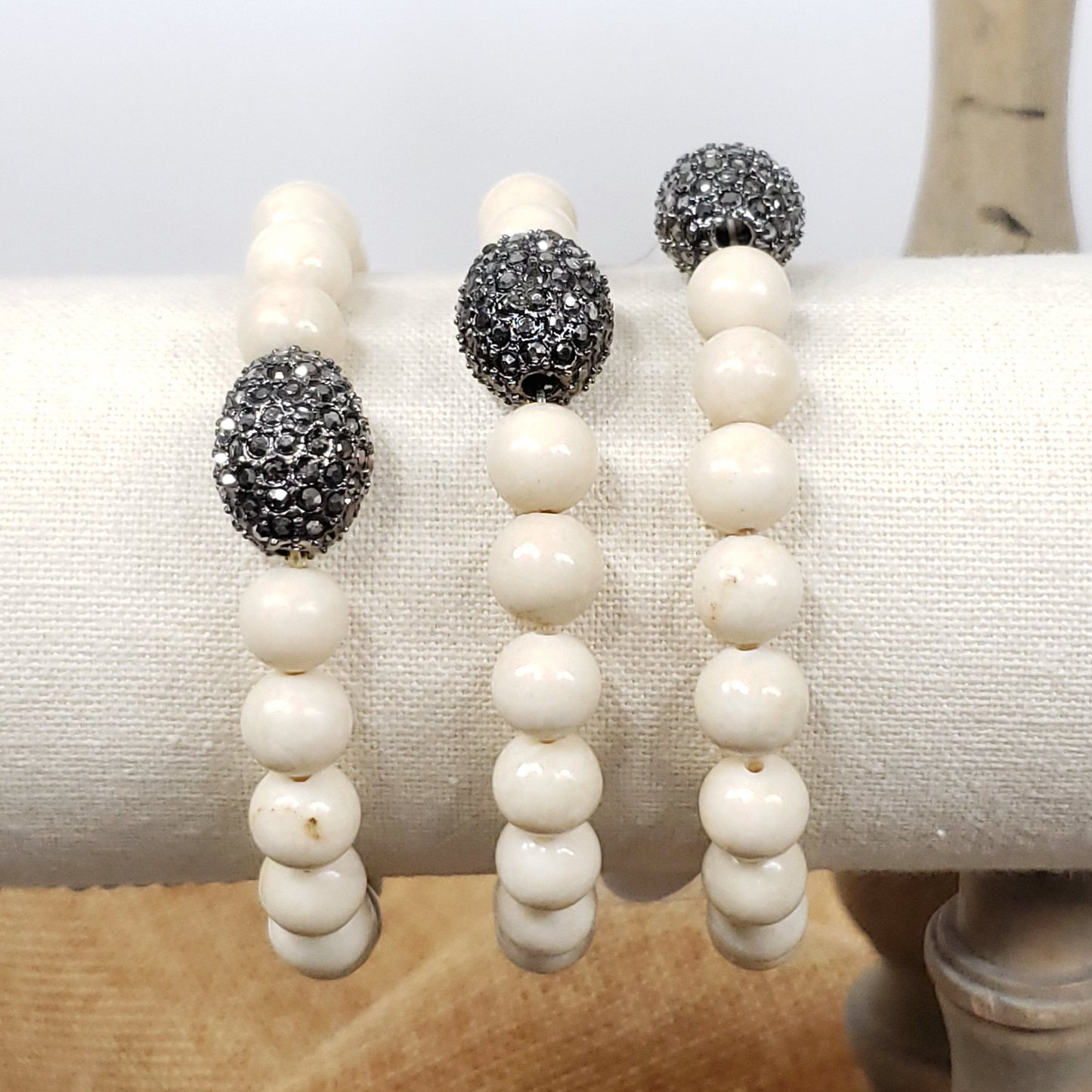 Riverstone Jasper 8mm Bracelet for Balance and Moving Forward
