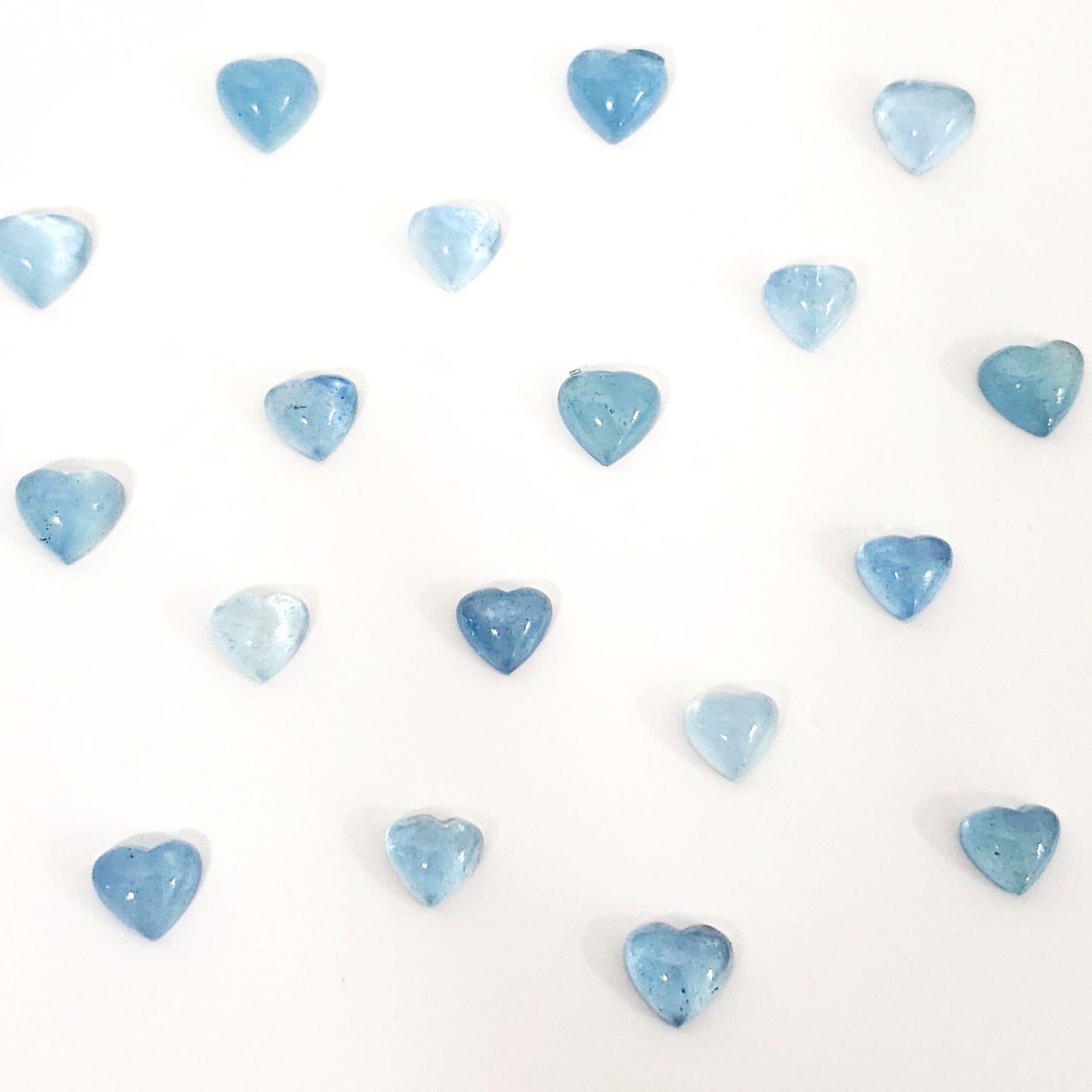 Mini Aquamarine Heart | A Tiny Symbol of Calm and Clear Communication