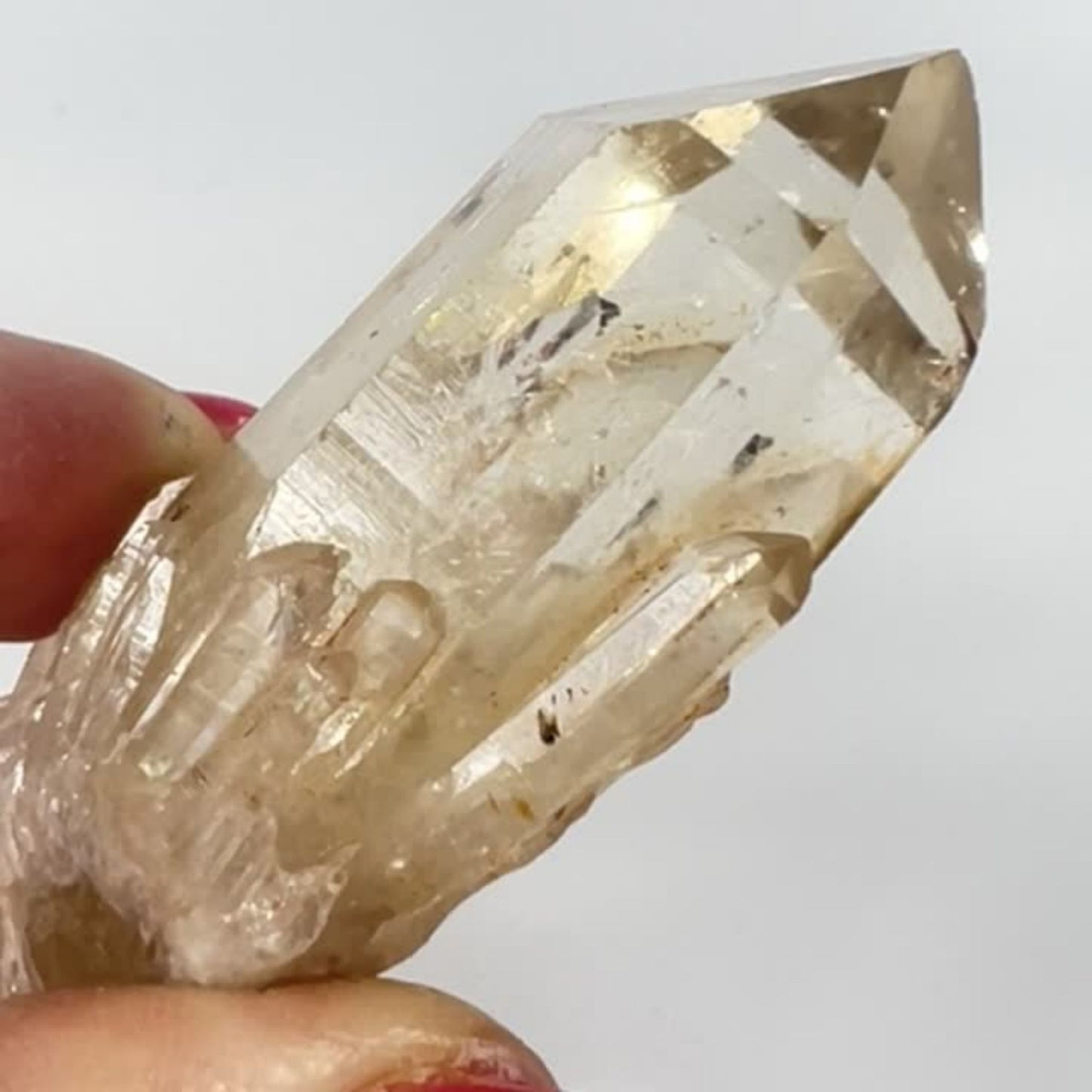 Bright Translucent Congo Citrine Point – Clarity, Confidence & Rare Beauty