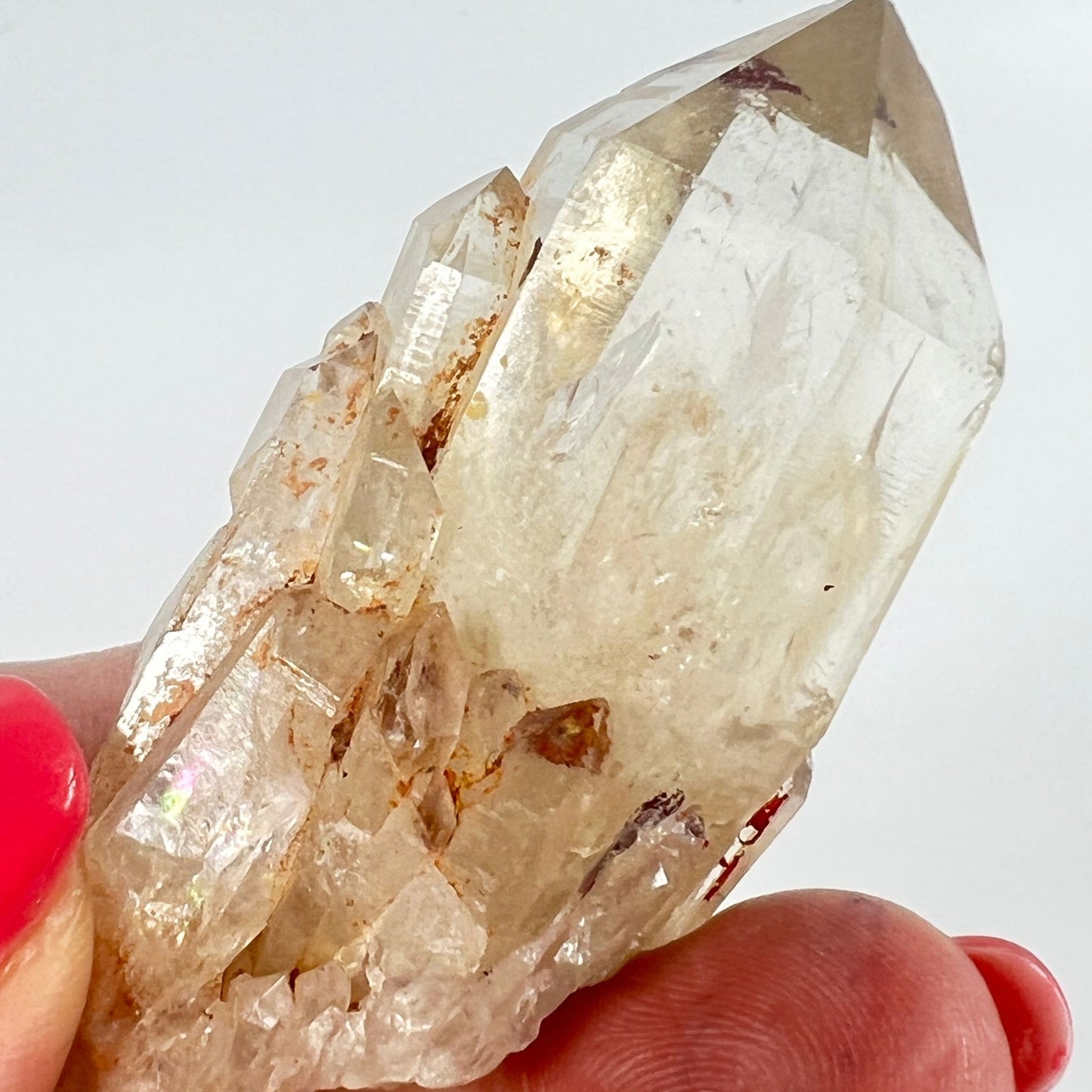 Bright Translucent Congo Citrine Point – Clarity, Confidence & Rare Beauty