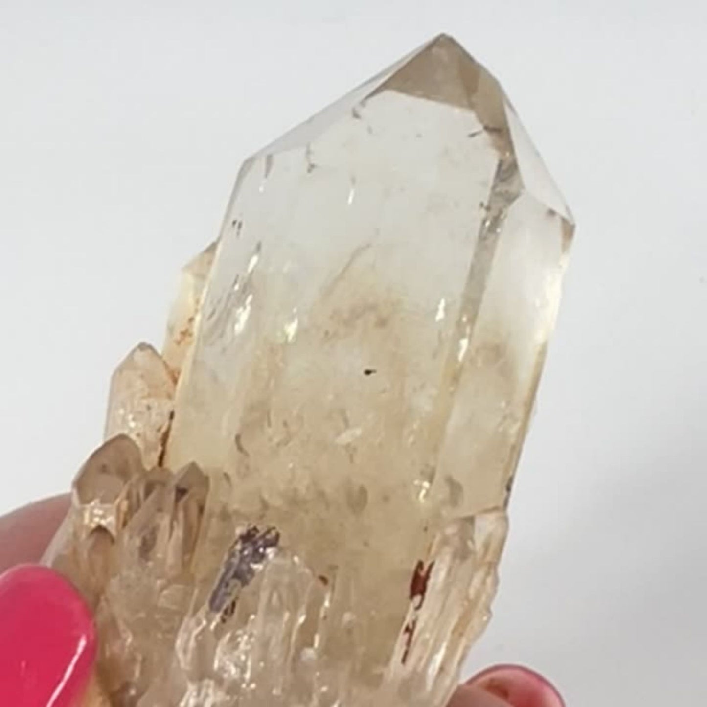 Bright Translucent Congo Citrine Point – Clarity, Confidence & Rare Beauty