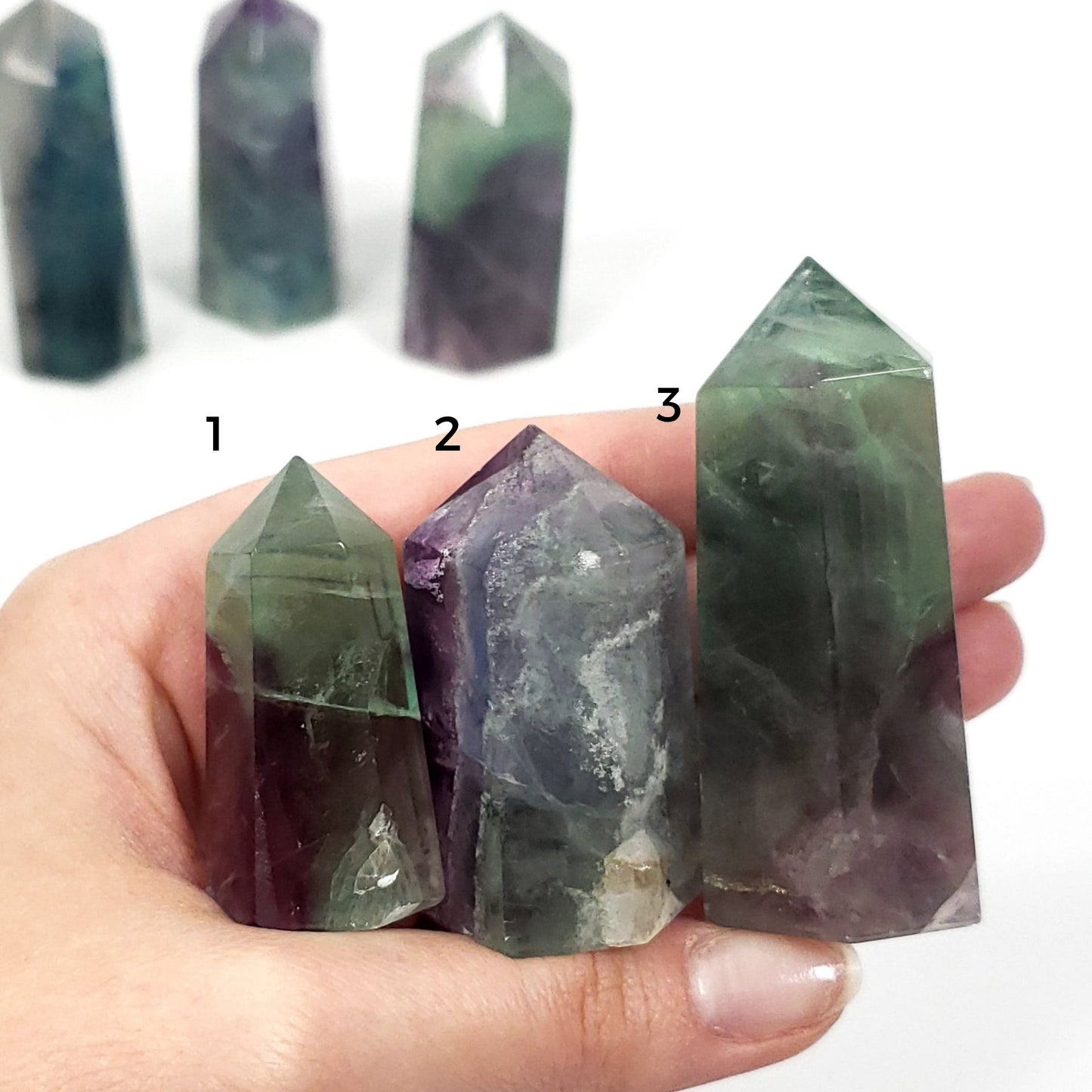 Rainbow Fluorite Points – Clarity, Calm & Energy Alignment