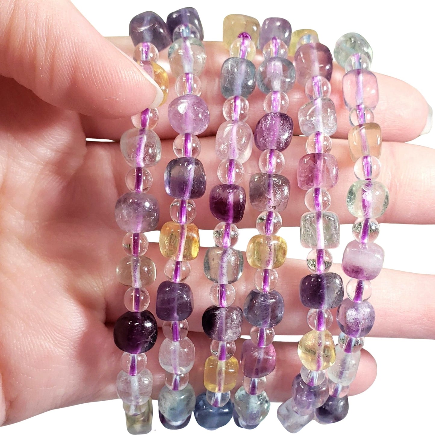 Rainbow Fluorite Bracelet – Clarity, Balance and Gentle Energy Flow