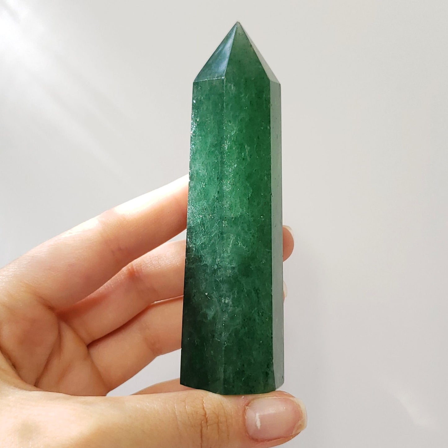 Green Strawberry Quartz Points – Love, Gratitude & Gentle Energy