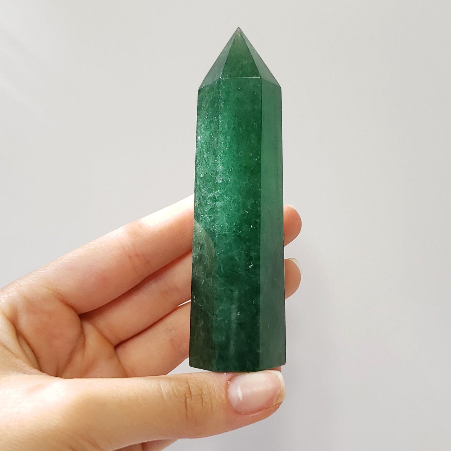 Green Strawberry Quartz Points – Love, Gratitude & Gentle Energy