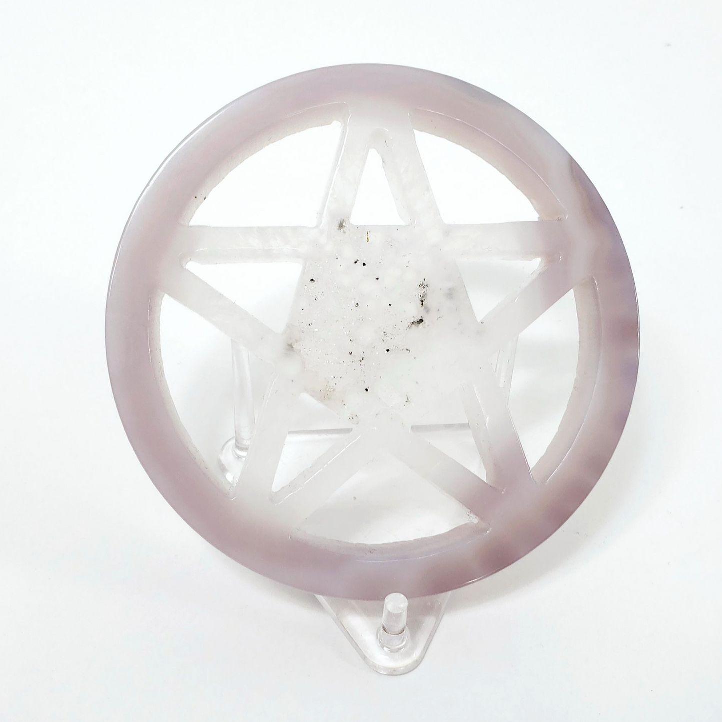 Druzy Agate Pentagram
