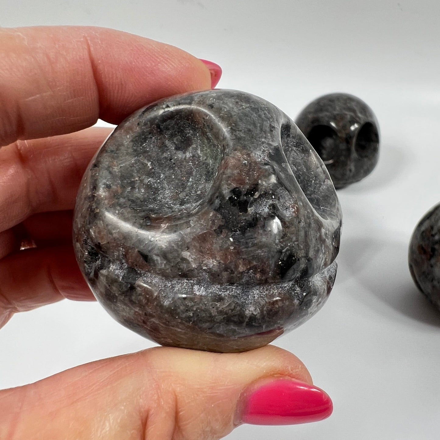 UV Reactive Yooperlite Jack Skellington Sphere – A Mesmerizing Glow with Spooky Charm Halloween Crystal