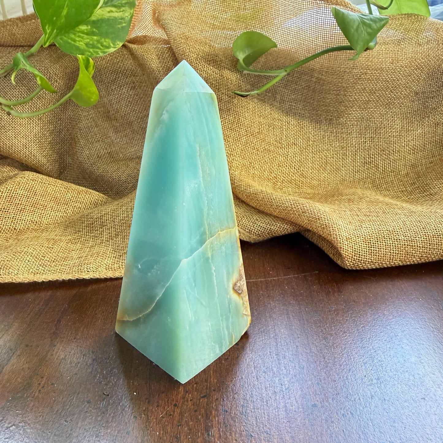 Caribbean Calcite Tower for Calm, Clarity and Emotional Balance