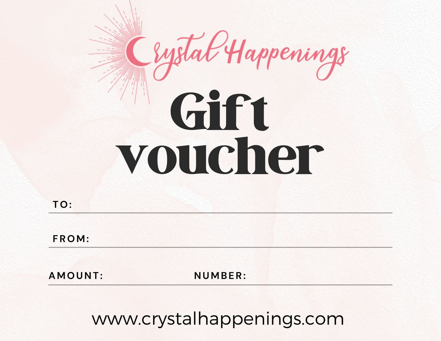 Crystal Gift Card – Instant Electronic Gift Certificate