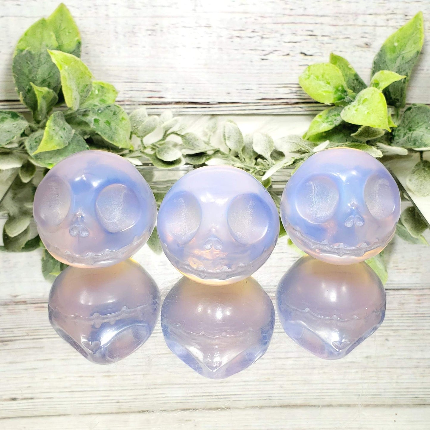 Pink Opalite Jack Skellington Sphere