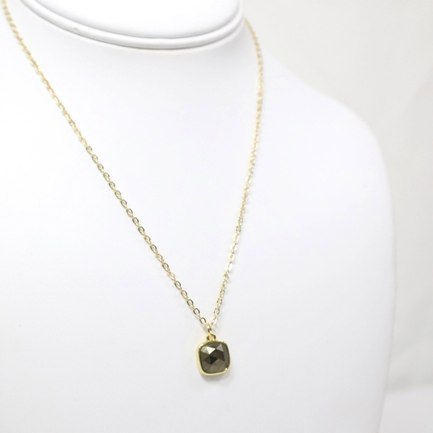 Simple Pyrite Necklace