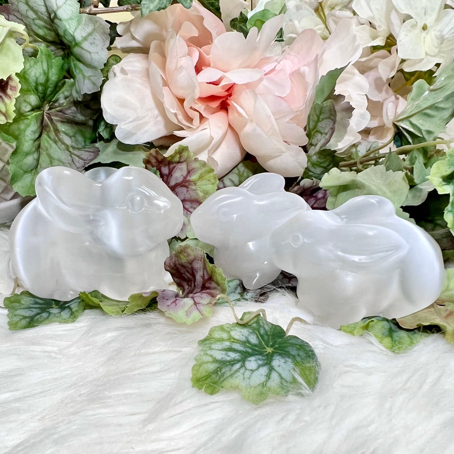 Selenite Crystal Bunny