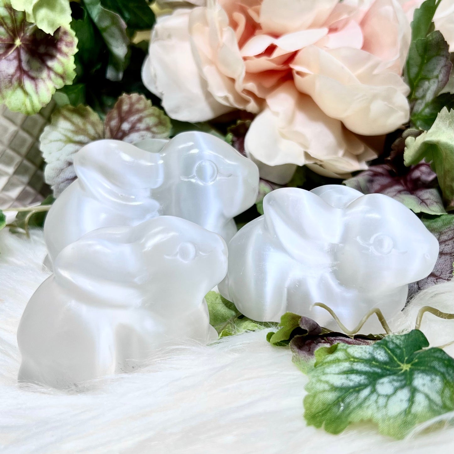 Selenite Crystal Bunny