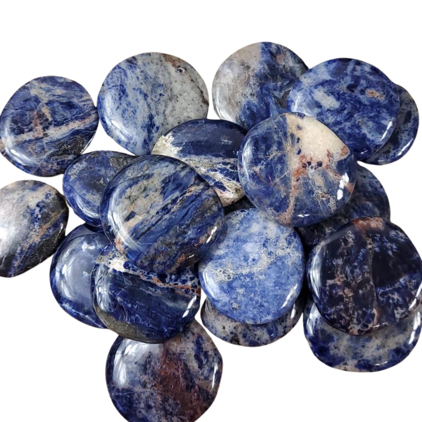 Sodalite Pocket Stone – Clarity, Confidence & Calm on the Go