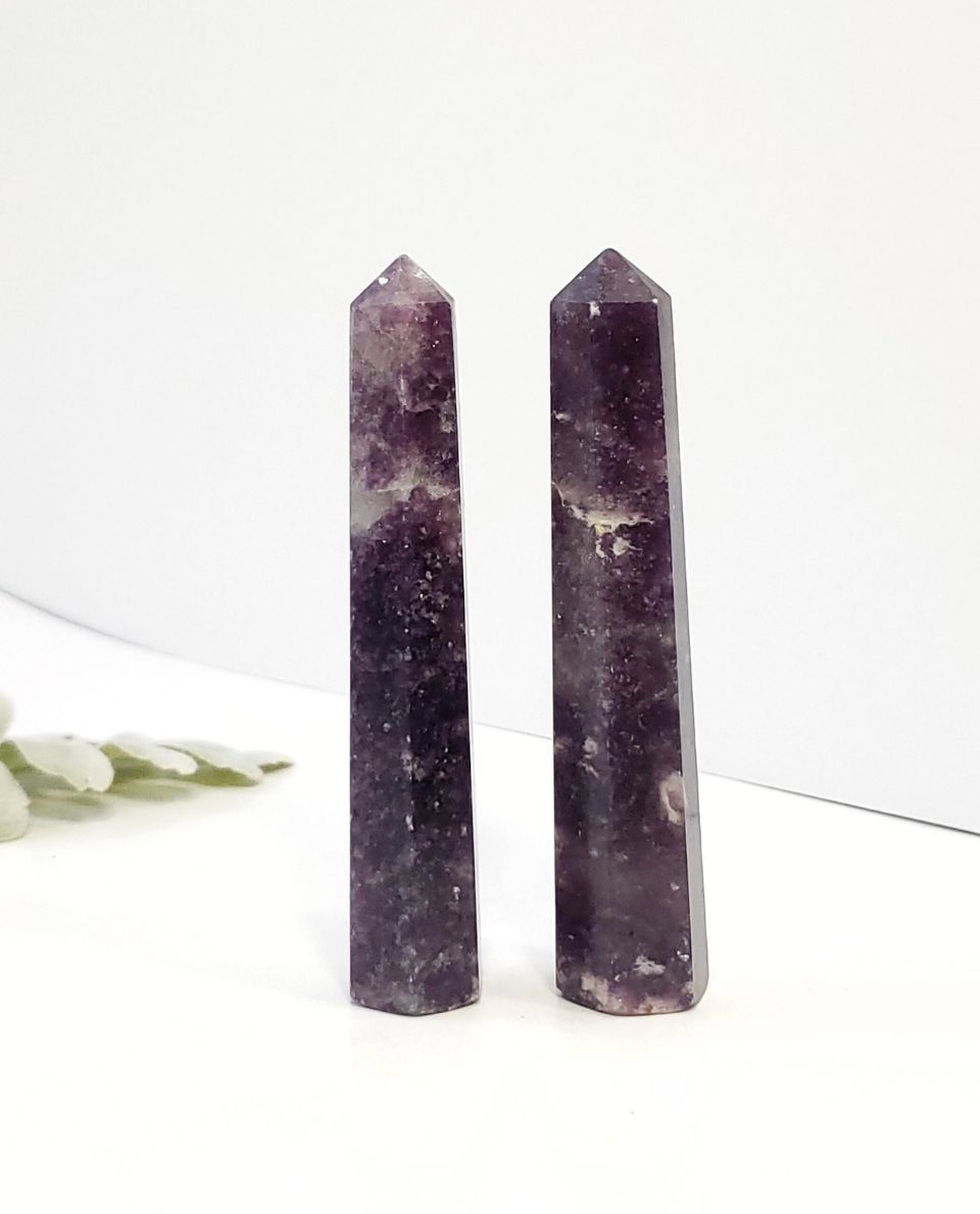 Lepidolite Point – Emotional Balance, Calm & Spiritual Insight