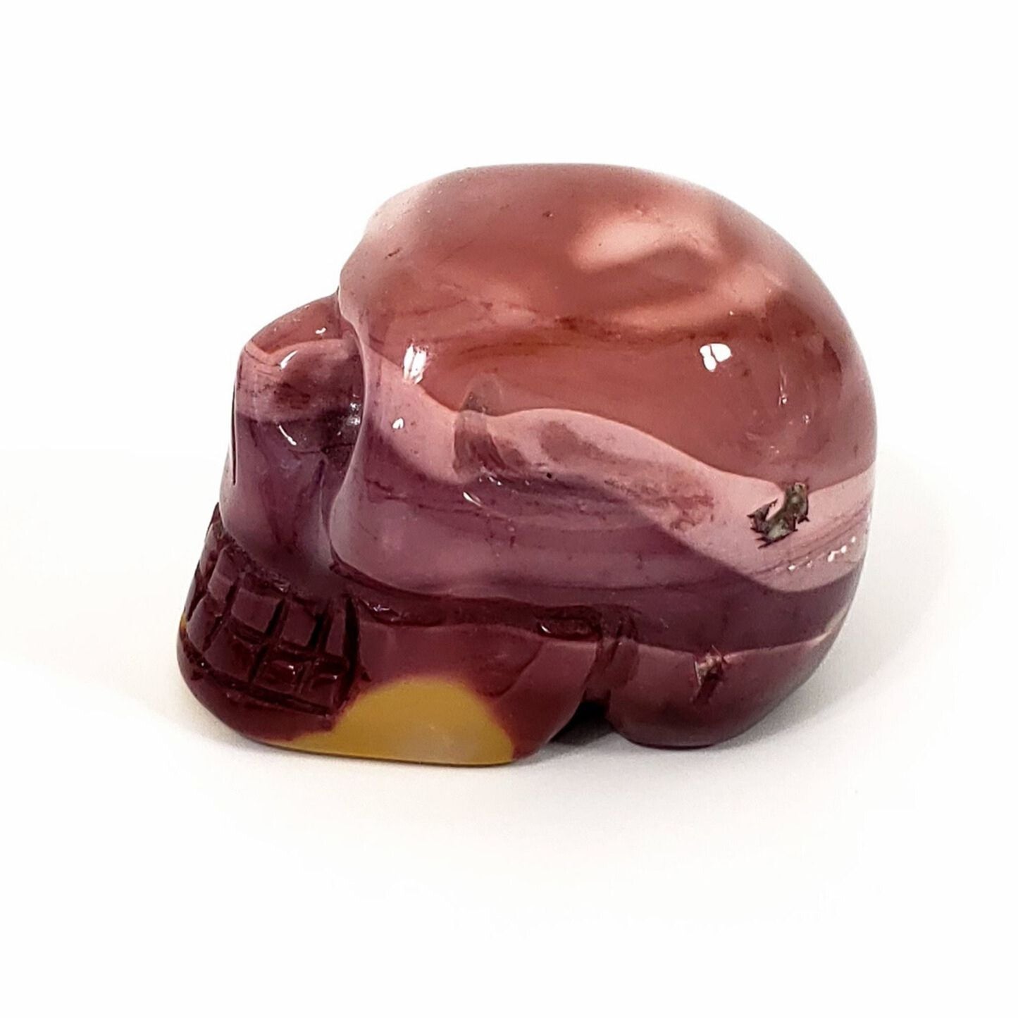 Pink Mookaite Jasper Skull - A Blend of Beauty and Spiritual Power