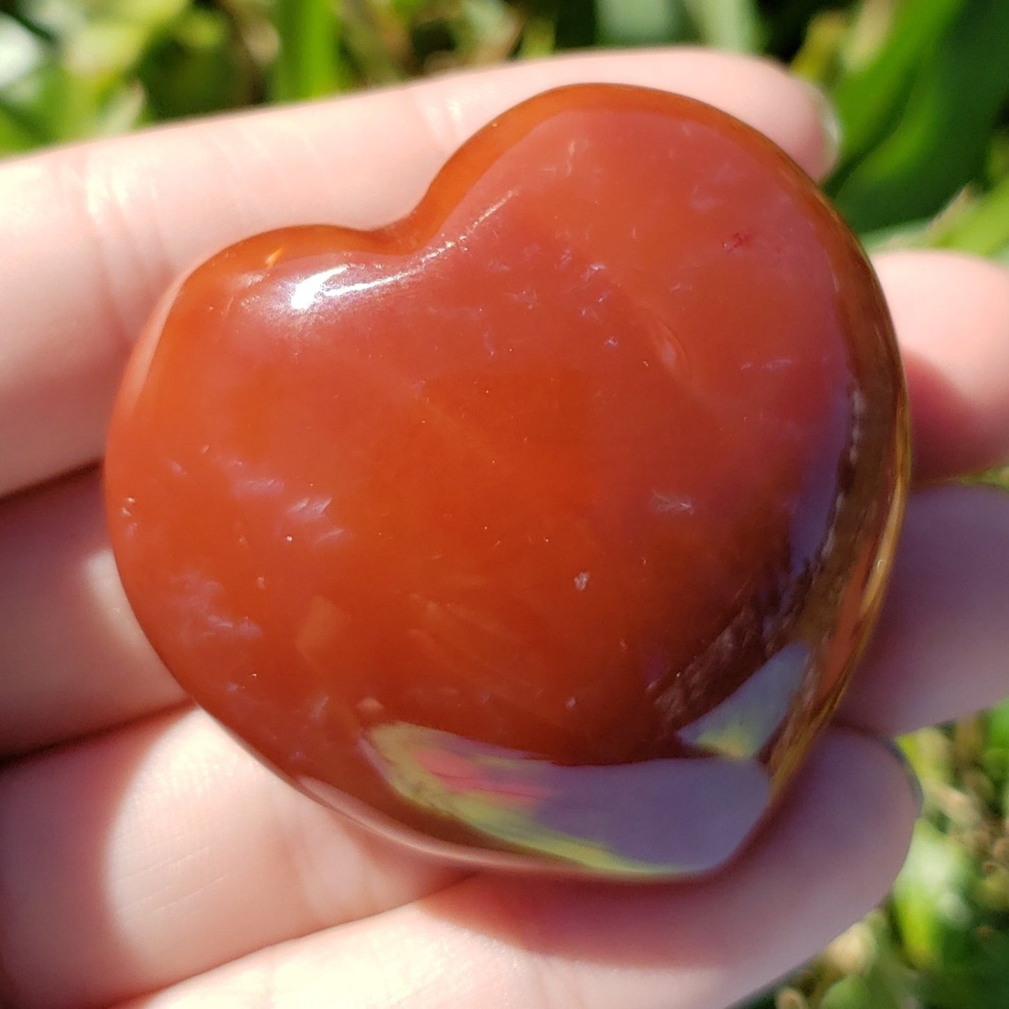 Mookaite 45mm Puffed Heart - Crystal Happenings