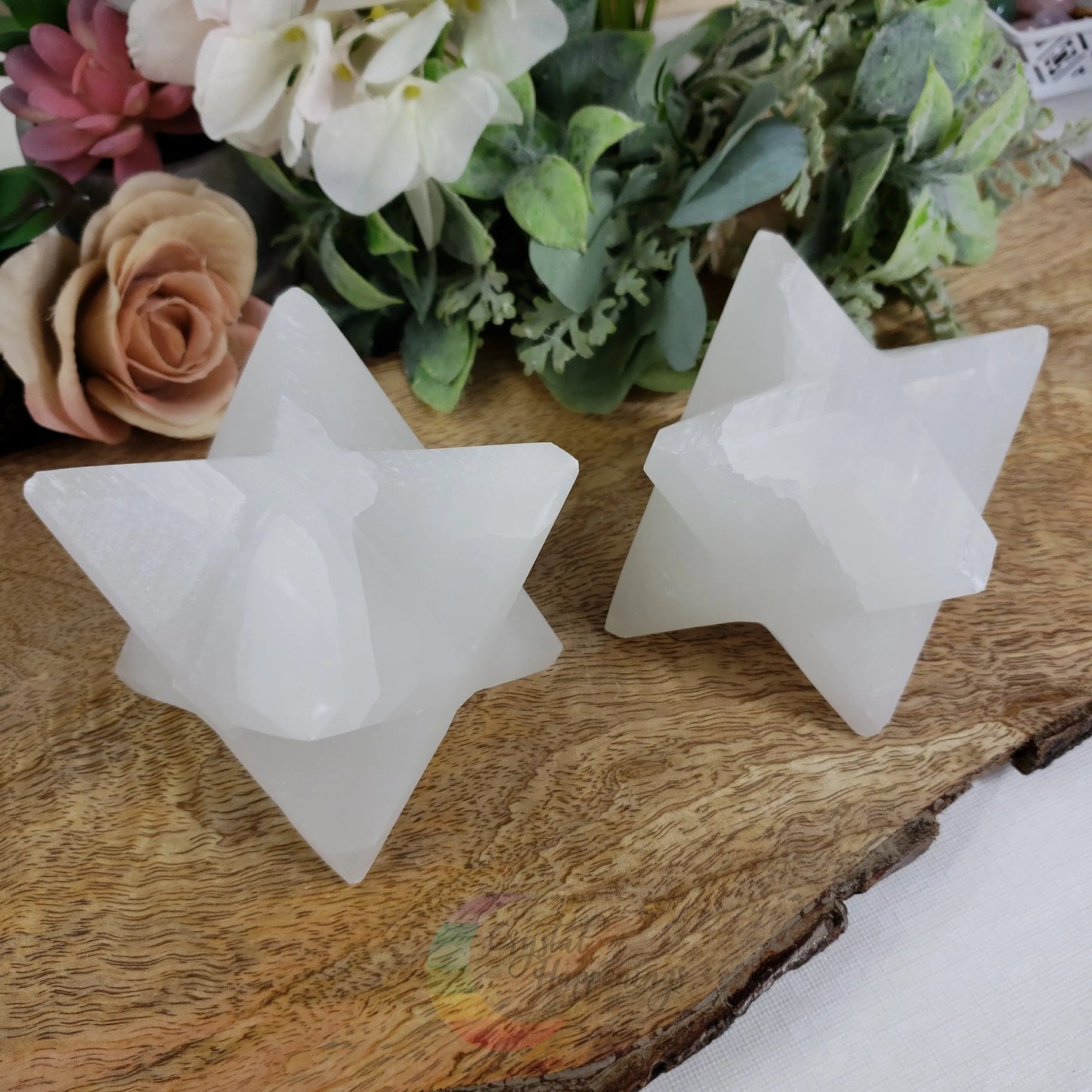 Selenite Large Merkaba - Crystal Happenings
