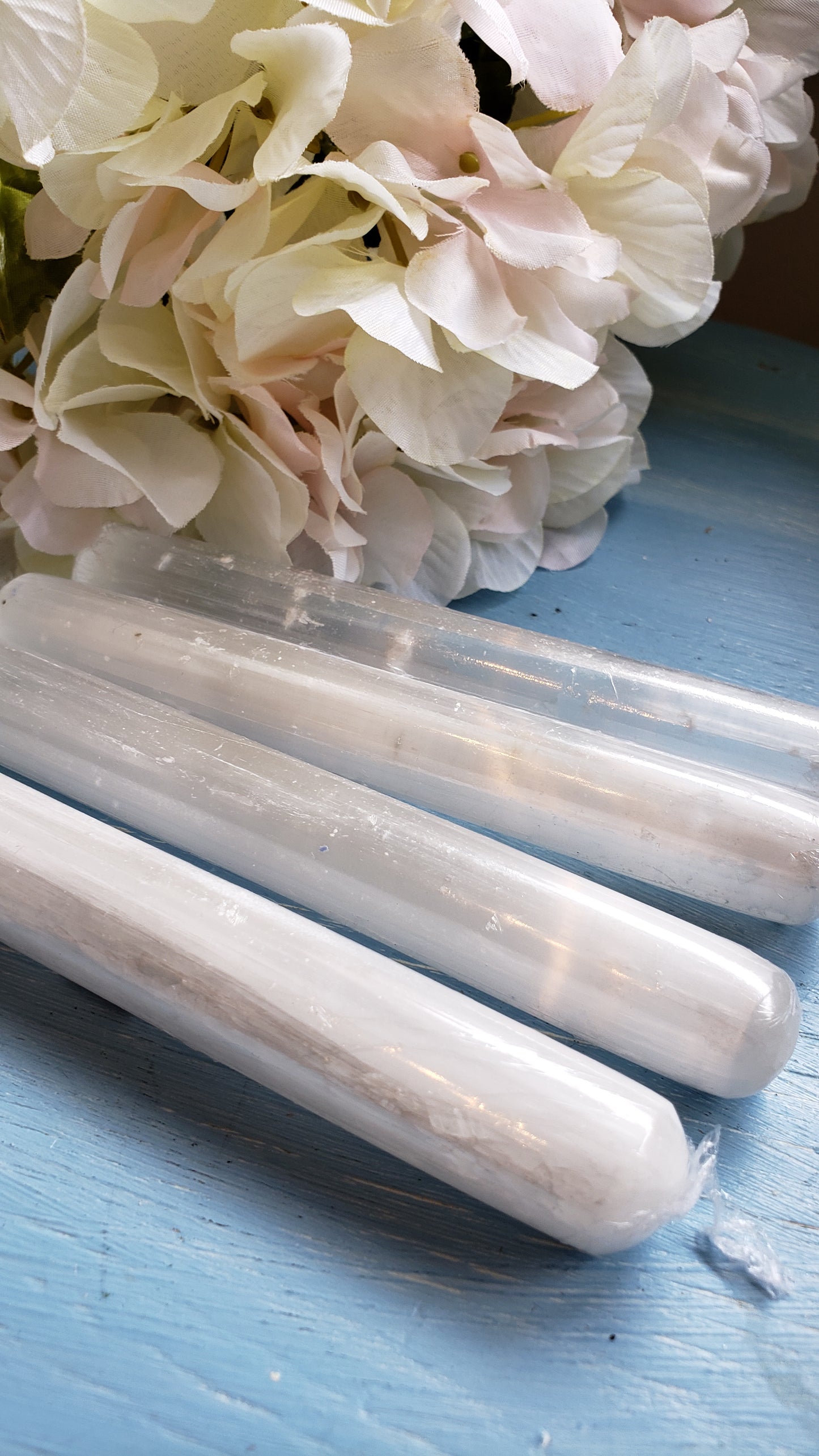 Selenite Wand - 6 inch Polished Wand - Crystal Happenings