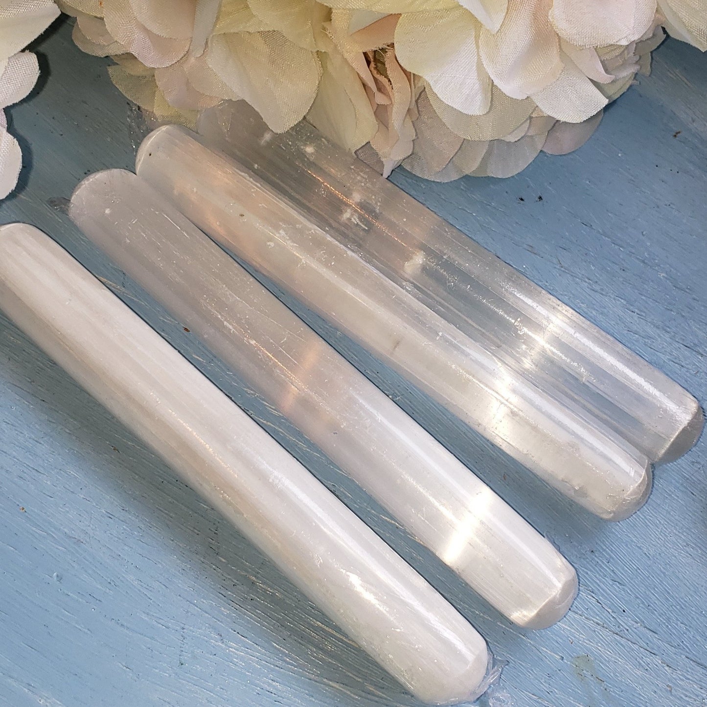Selenite Wand - 6 inch Polished Wand - Crystal Happenings
