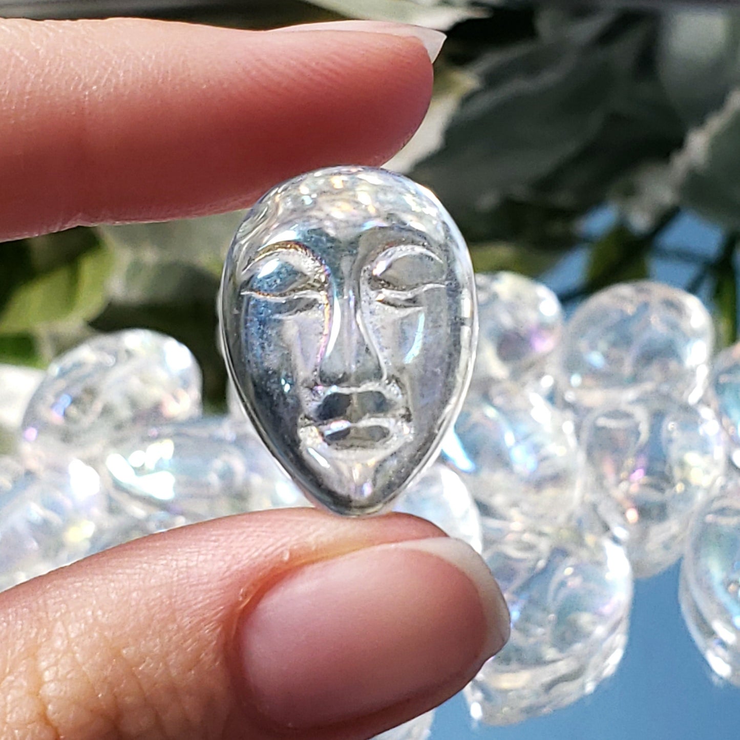 Angel Aura Quartz Goddess Face - Crystal Happenings