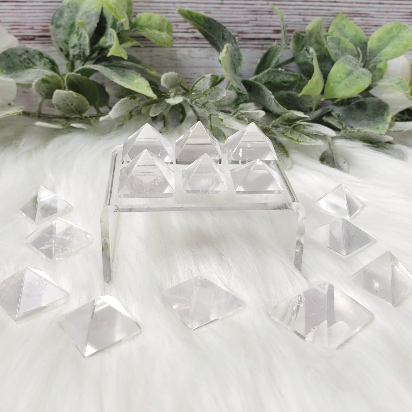 Mini Clear Quartz Pyramids - Crystal Happenings