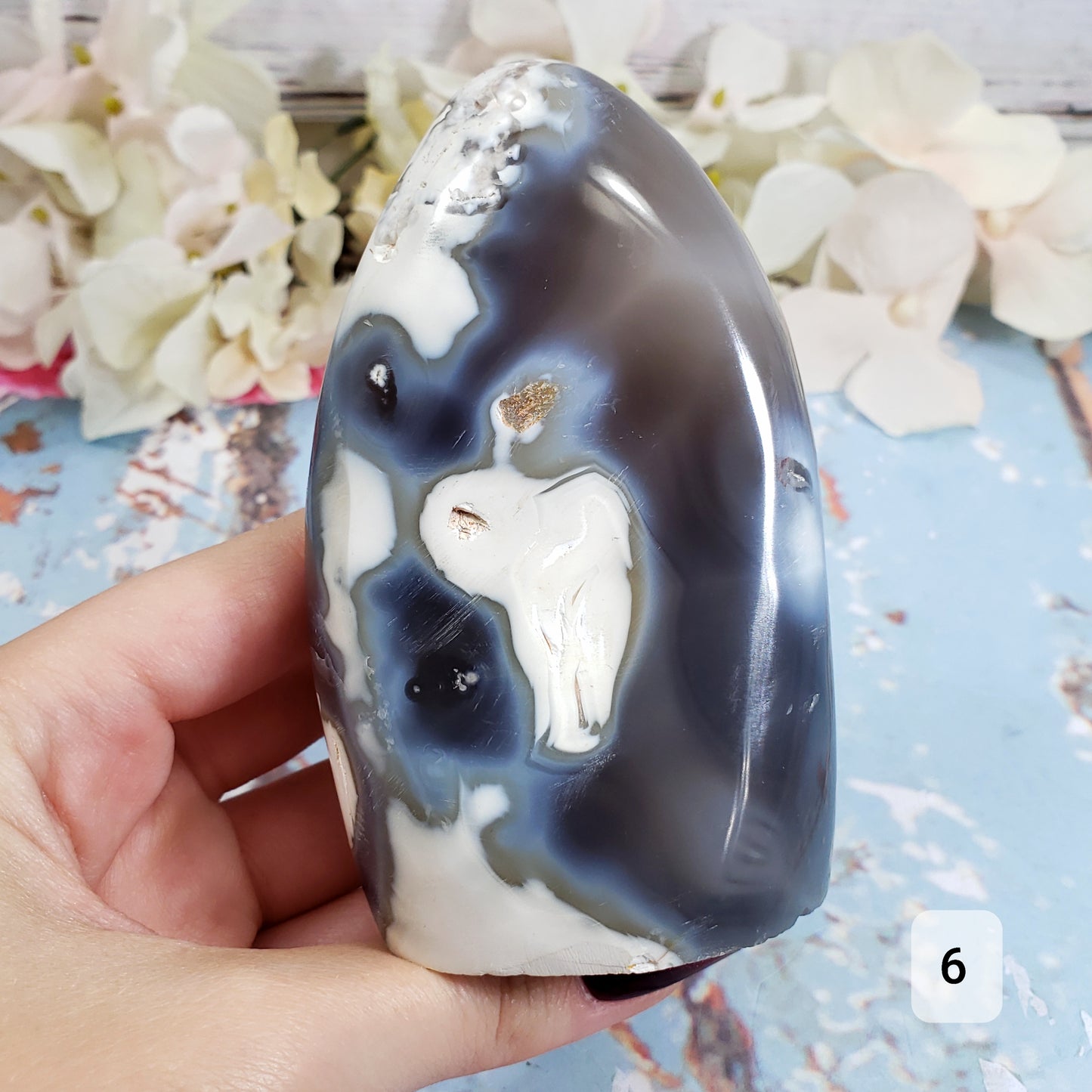 Orca Agate Freeform Towers 4-6 - Crystal Happenings