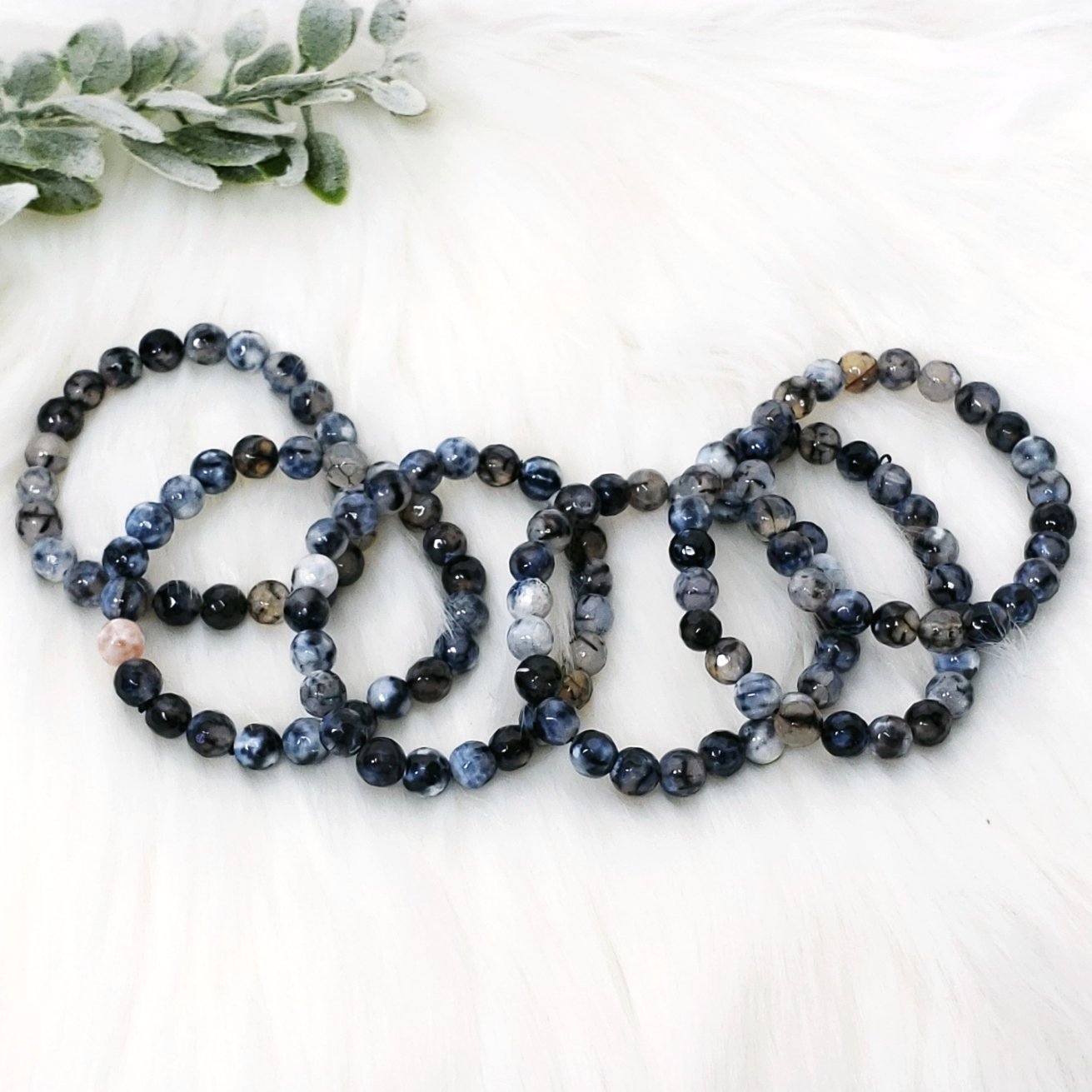 Dragon Vein Faceted Bracelet - Crystal Happenings